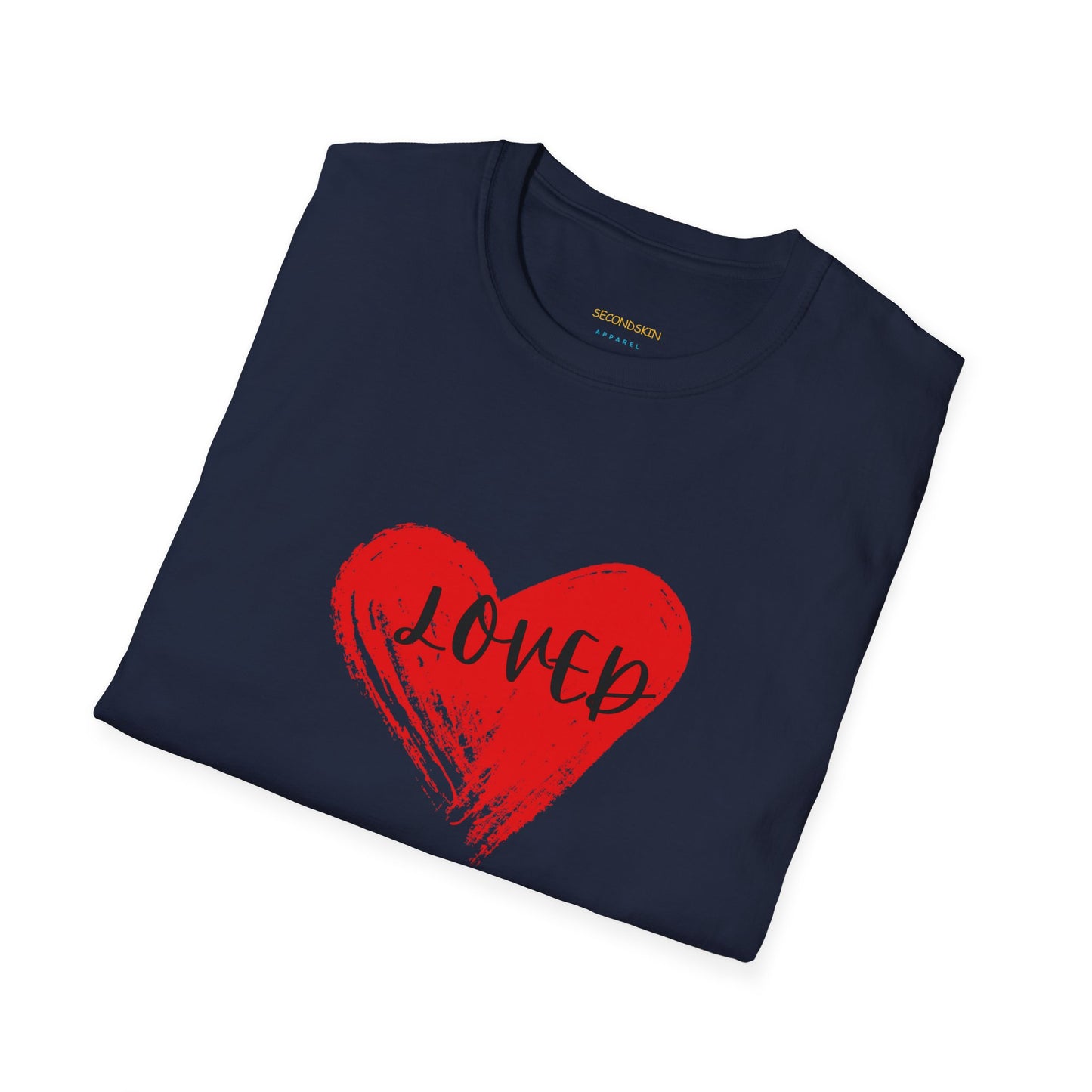 Black Unisex crew neck  Softstyle T-Shirt for couples man and woman