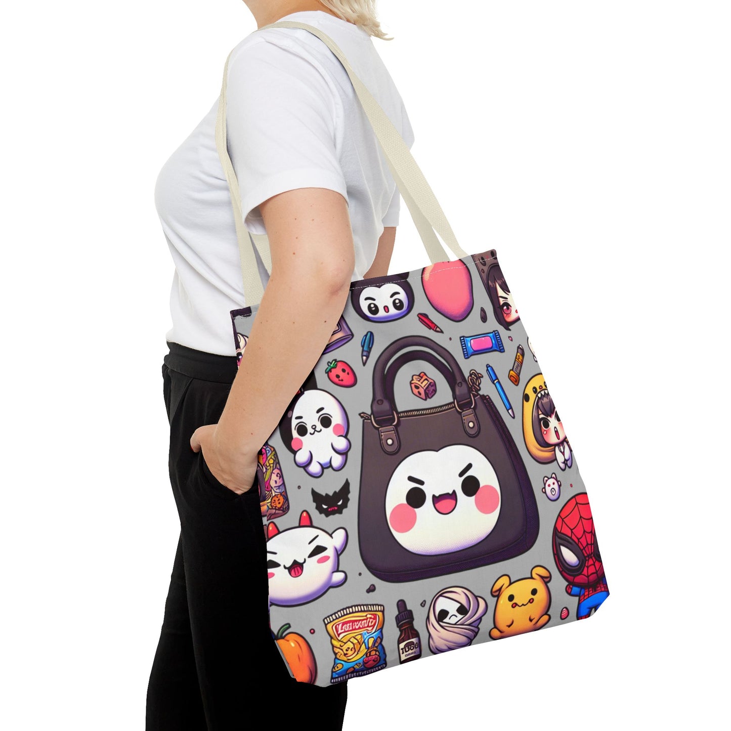 Niedliche Kawaii Tragetasche mit verspielten Charakteren - Perfekt für den täglichen Gebrauch und Geschenke