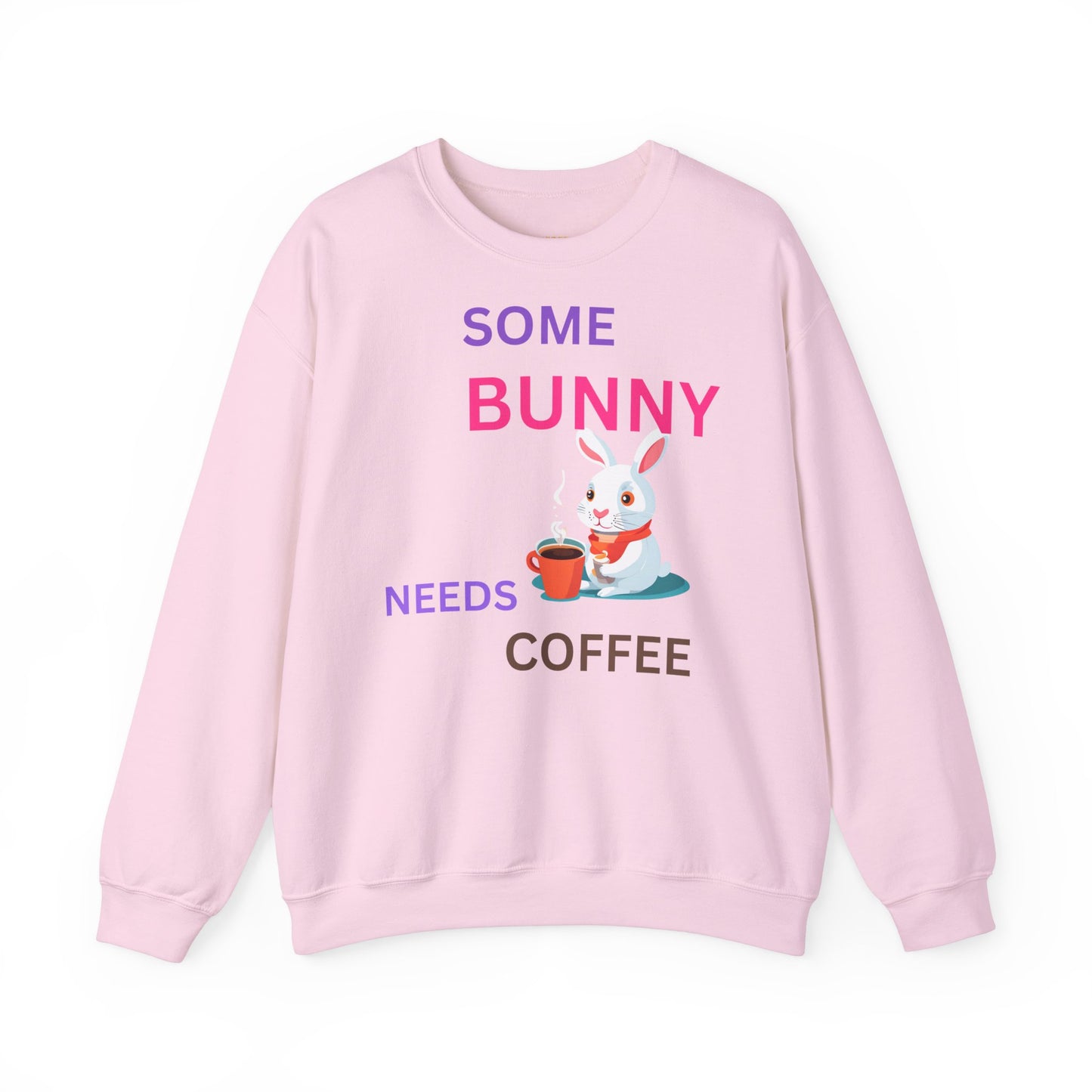 Cozy Bunny Coffee Sweatshirt - Unisex Heavy Blend™ Crewneck