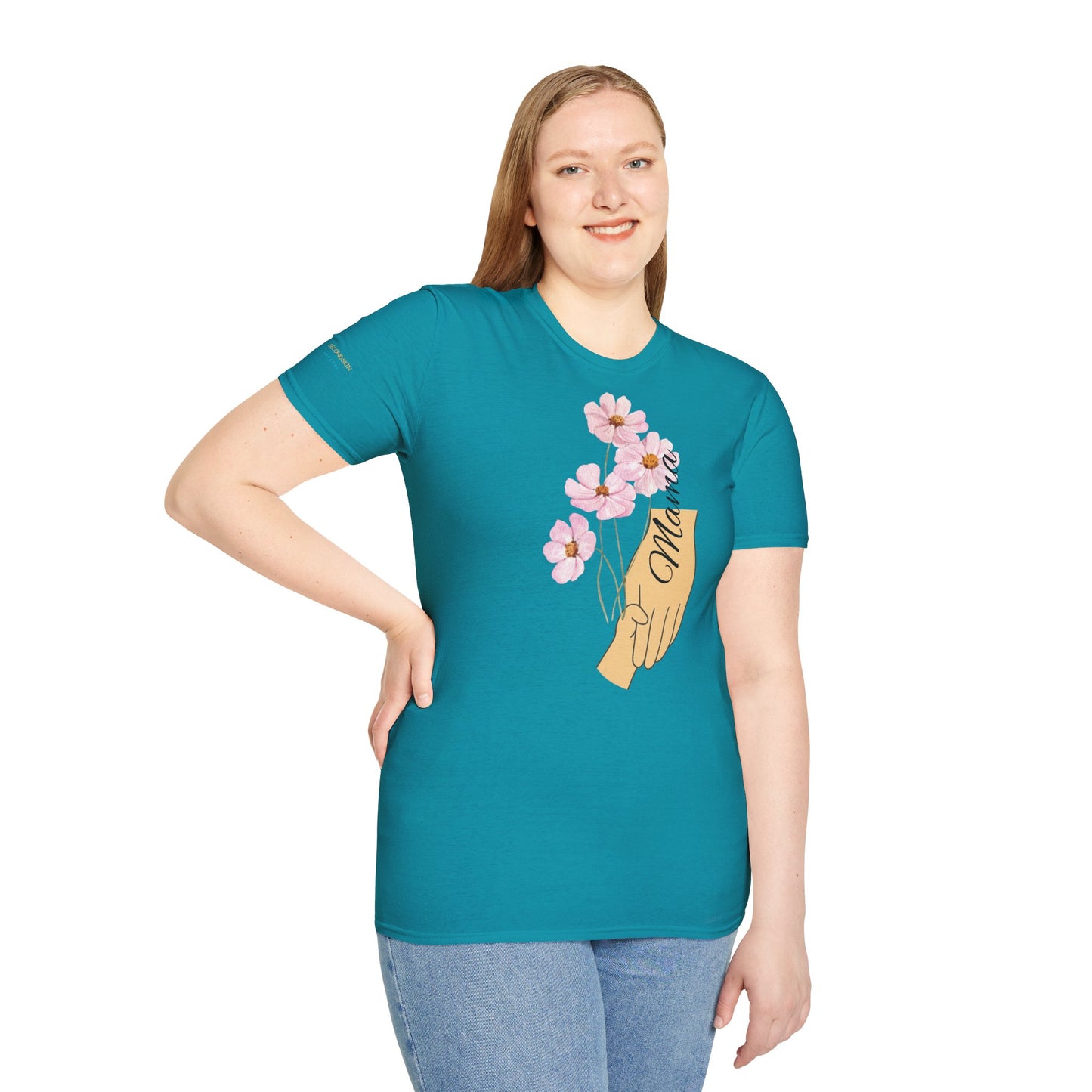 Floral Mama Shirt - Softstyle Unisex T-Shirt for Mother's Day