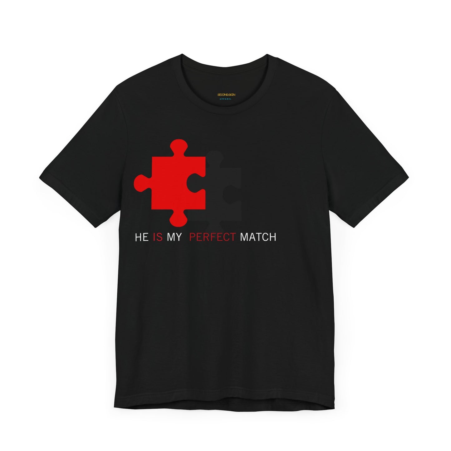 T-shirt couple assorti en coton pour femmes
