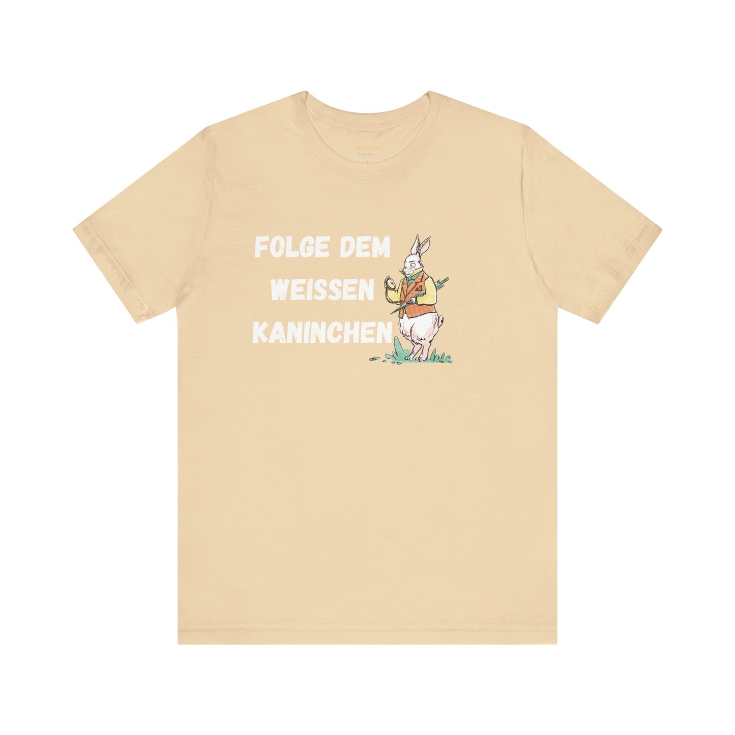 Folgen Sie dem weißen Kaninchen Unisex Kurzarm T-Shirt