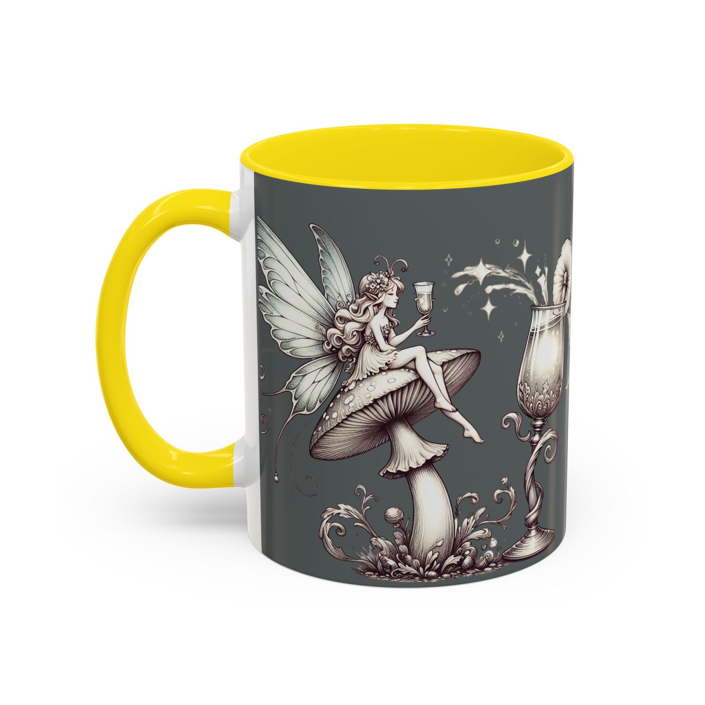 Lustige Akzent-Kaffeetasse - 'Du warst meine Tasse Tee, aber ich trinke jetzt Champagner' - Perfektes Geschenk für Weinliebhaber