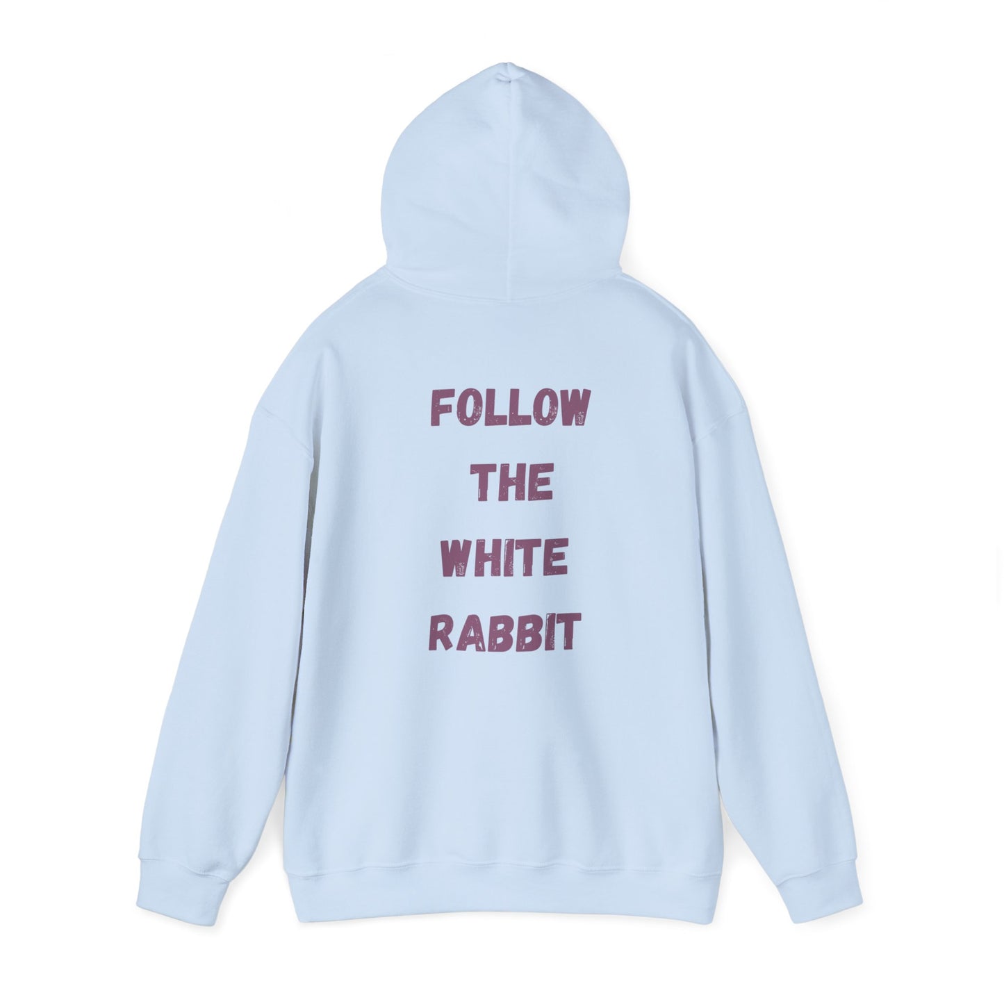 Folge dem weißen Hasen Unisex Heavy Blend Hoodie