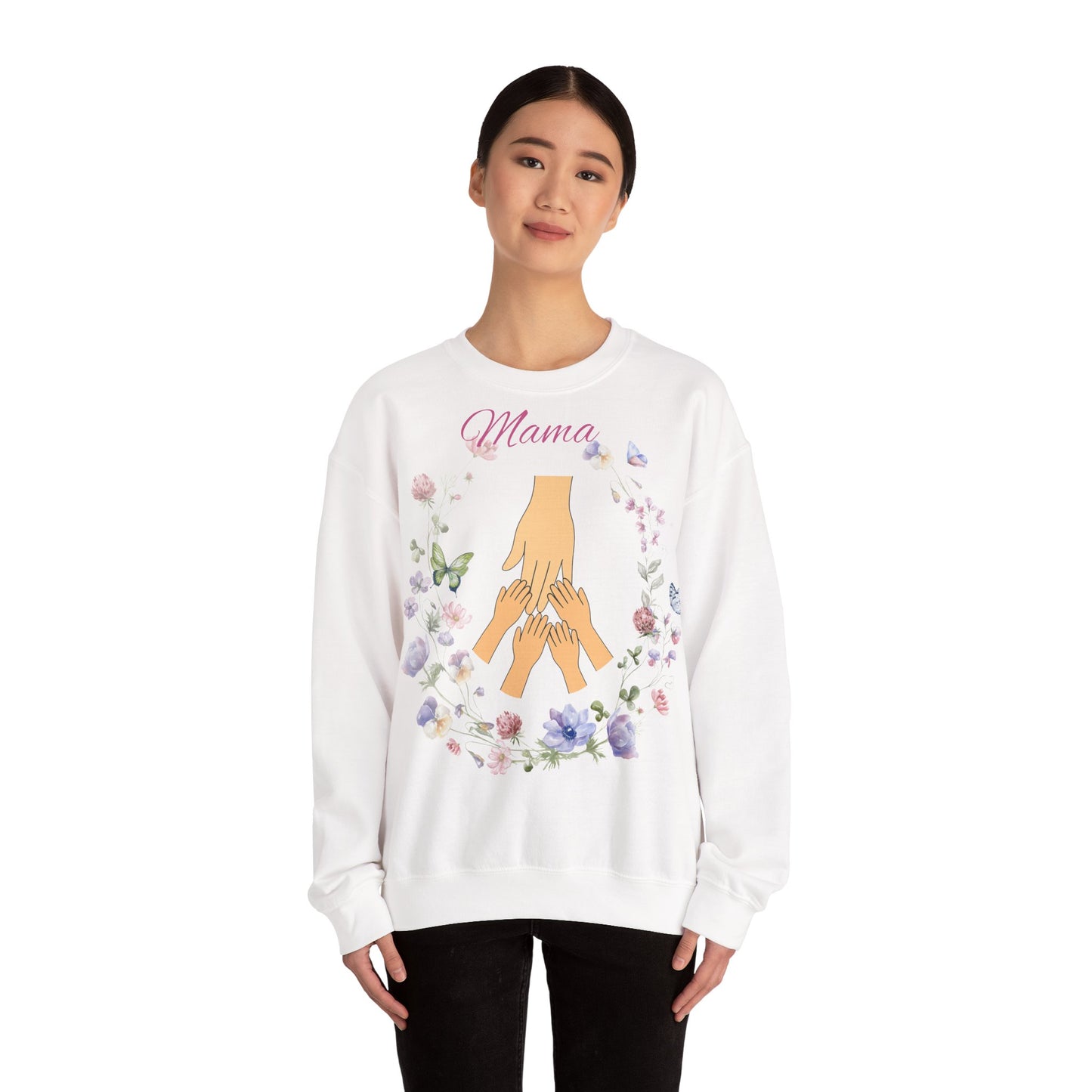 Floral Mama Crewneck Sweatshirt - Perfect Gift for Mother's Day