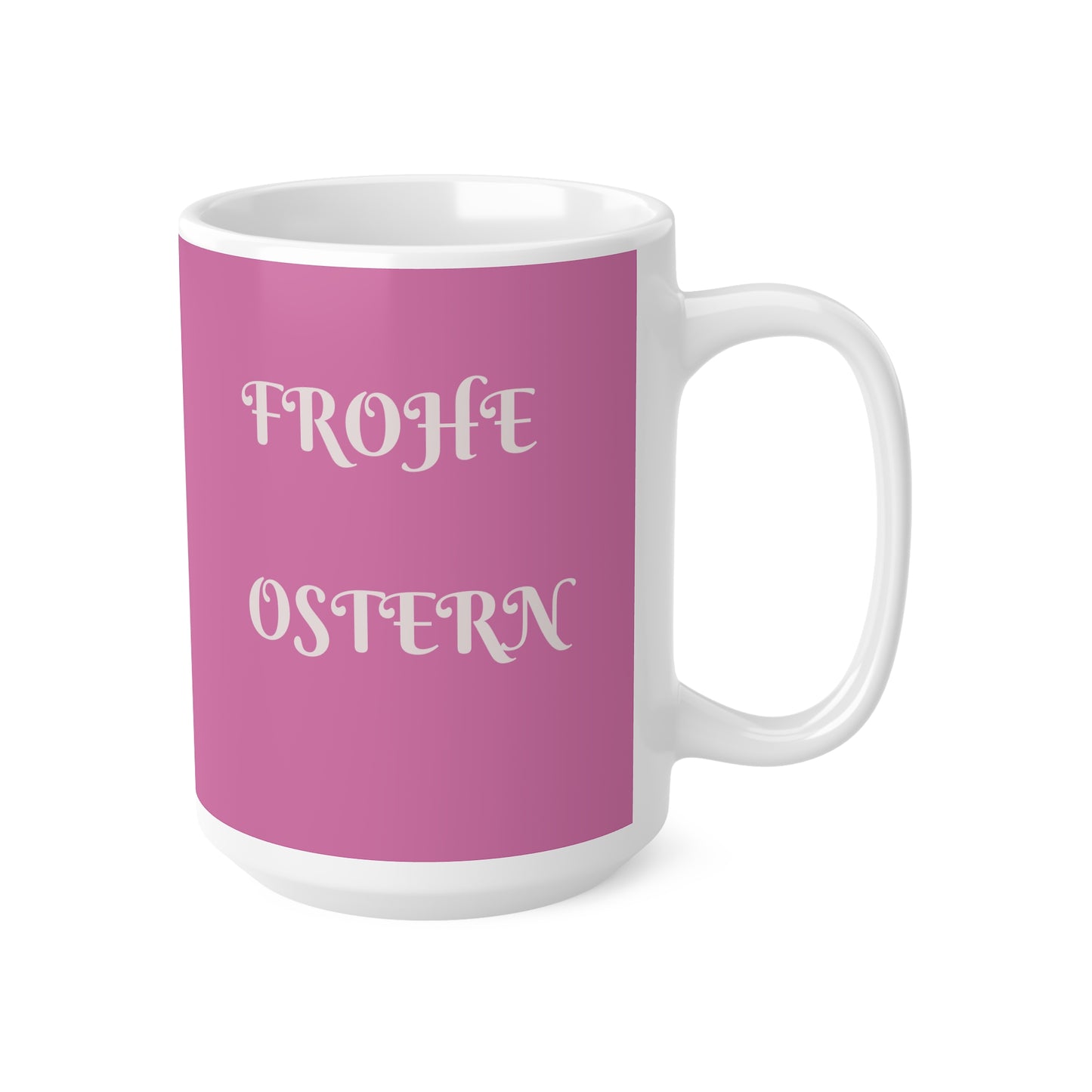 “Hoppelige Ostern Tasse – Süßer Hase & Blumen Design | Personalisierte Osterkaffee Tee Tasse für Frühlingsgeschenke