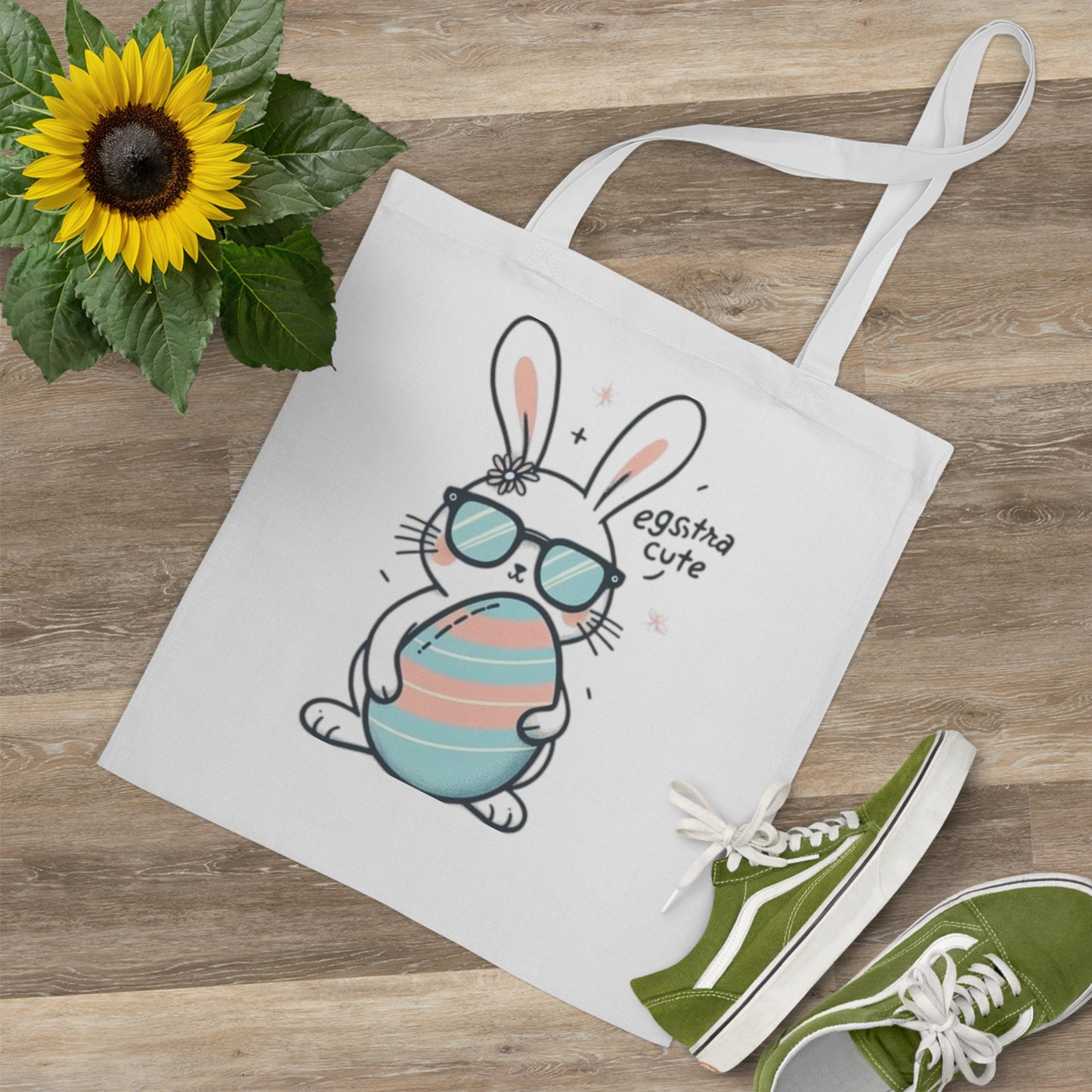 Cute Bunny Easter Tote Bag - Perfect for Spring Celebrations Süße Oster-Tragetasche mit Hasenmotiv – perfekt für Frühlingsfeiern