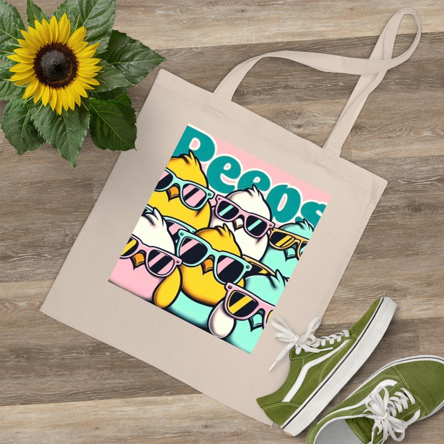 Cool Chickens Sunglasses Tote Bag - Fun and Quirky Eco-Friendly Bag