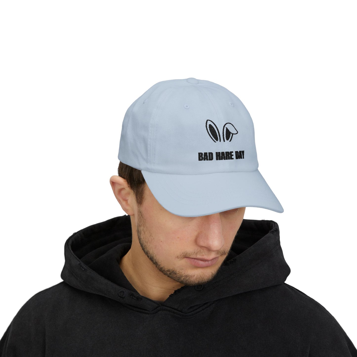 Umweltfreundliche klassische Dad-Cap - 'Bad Hare Day' Design für lässigen Stil