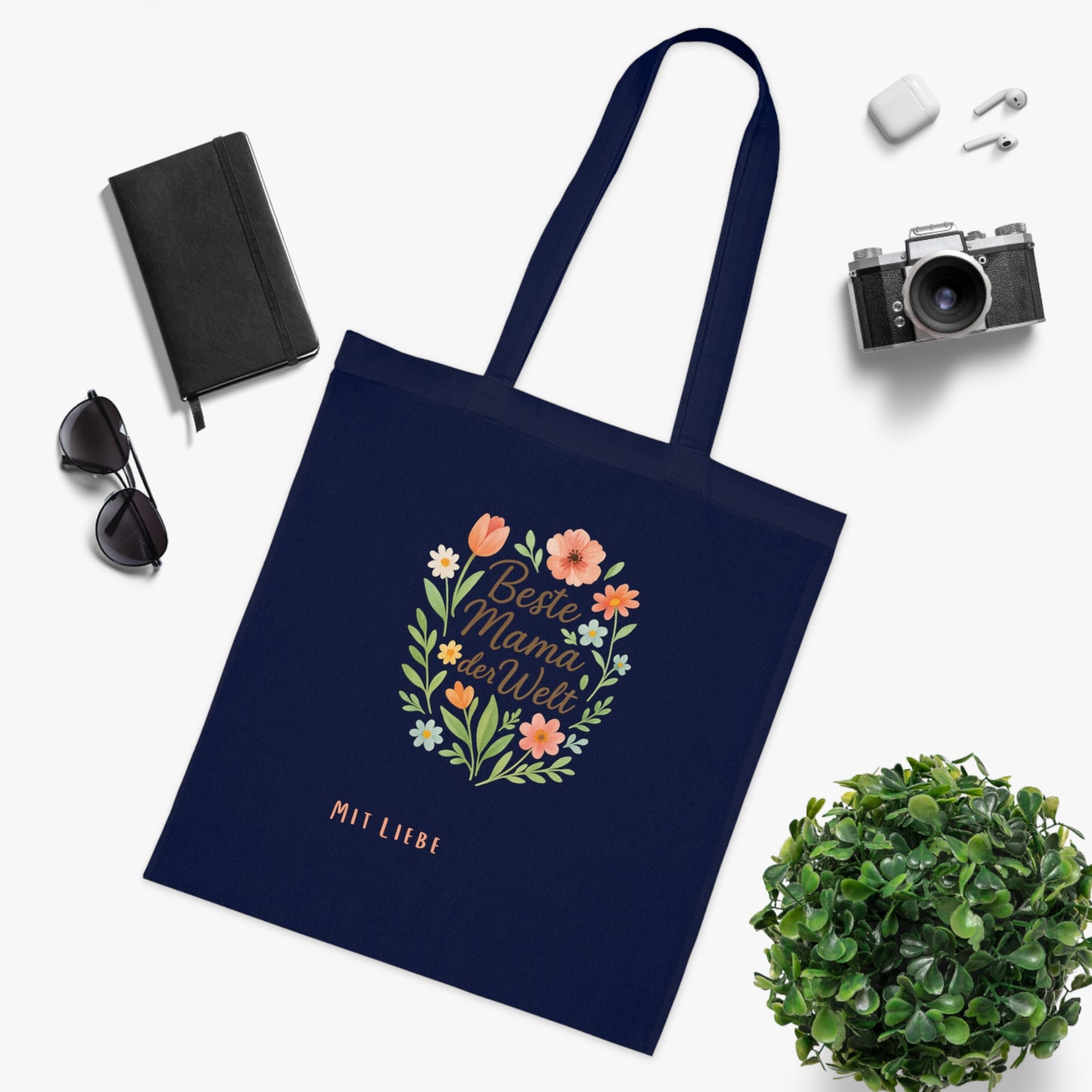 Personalized Mother's Day Cotton Tote Muttertag