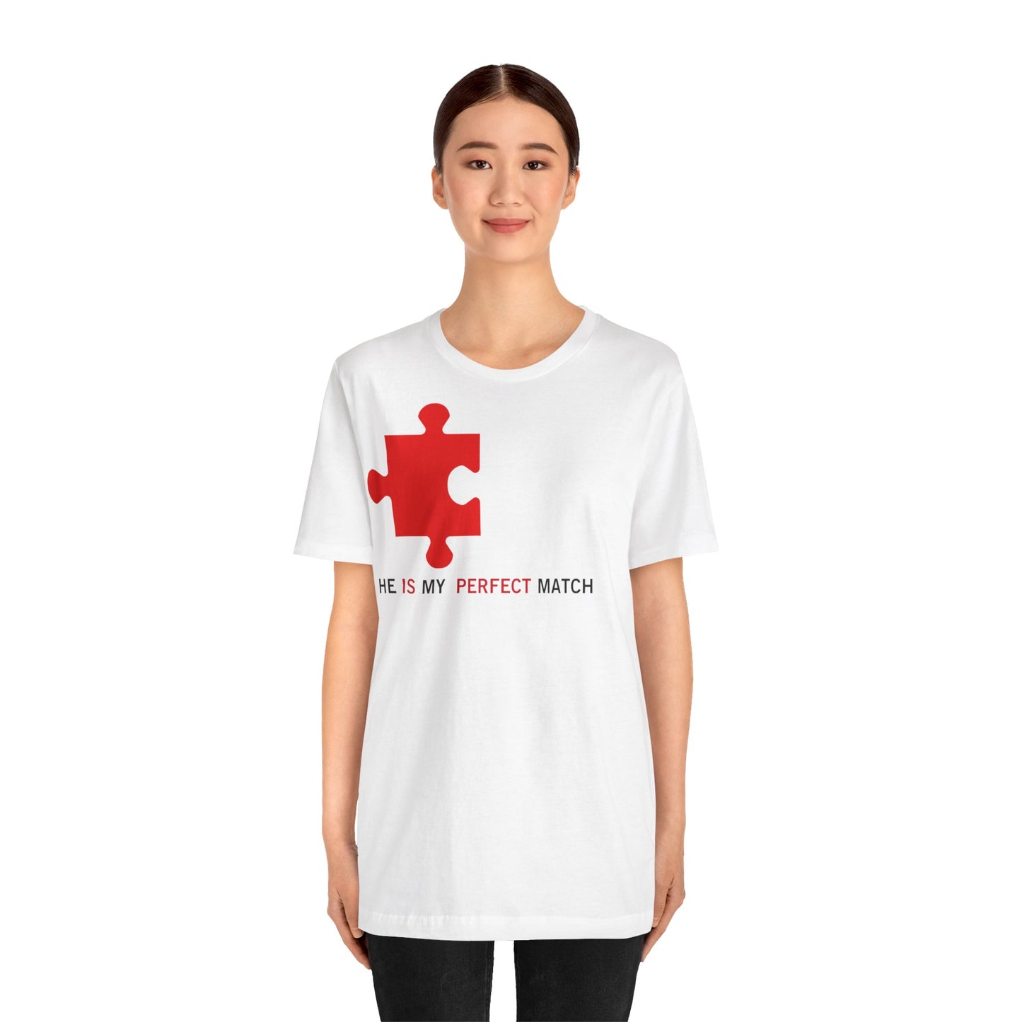 Damen Paar Stil Weißes T-Shirt