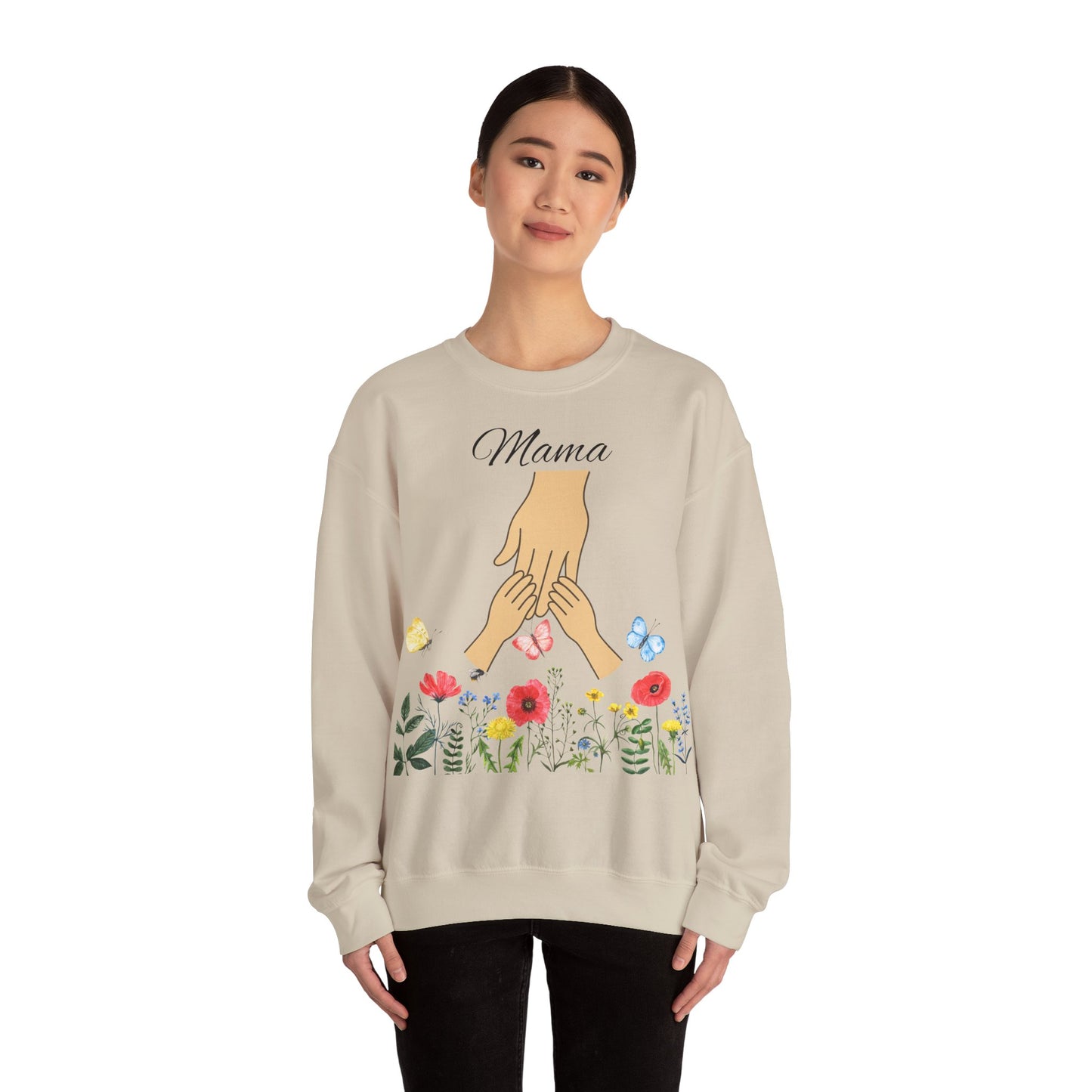 Floral Mama Crewneck Sweatshirt - Unisex Heavy Blend™