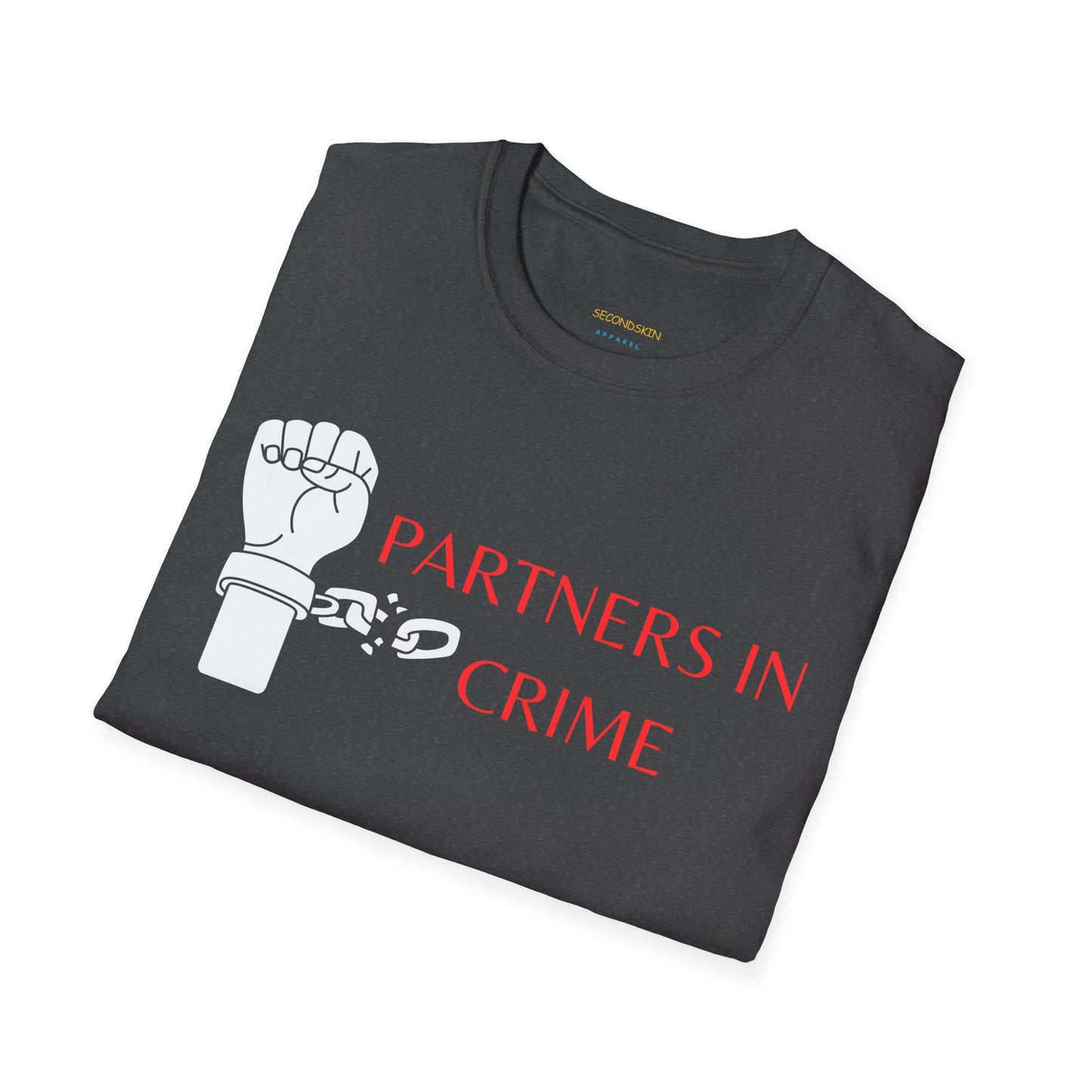 Black Unisex Softstyle couple T-Shirt