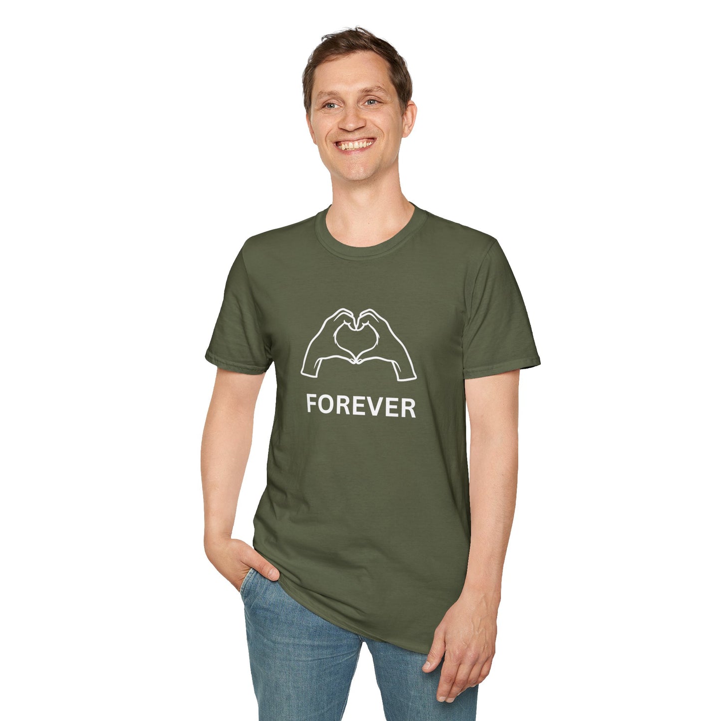 Street Style Unisex Softstyle T-Shirt Set voor Koppels