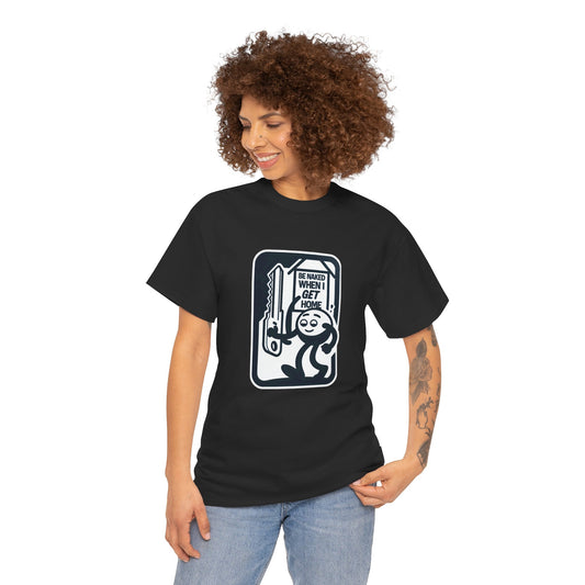 Funny Black Organic Cotton Tee