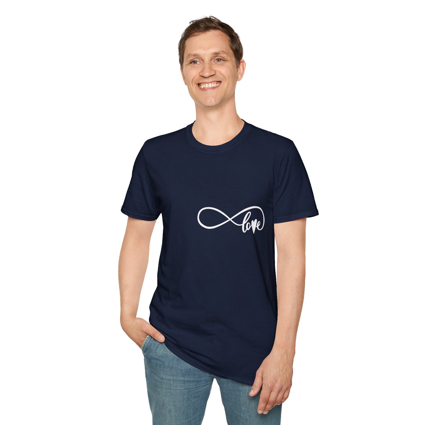 Schwarzes Unisex Softstyle Love T-Shirt