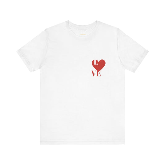 Camiseta de Jersey Blanca Unisex de Manga Corta