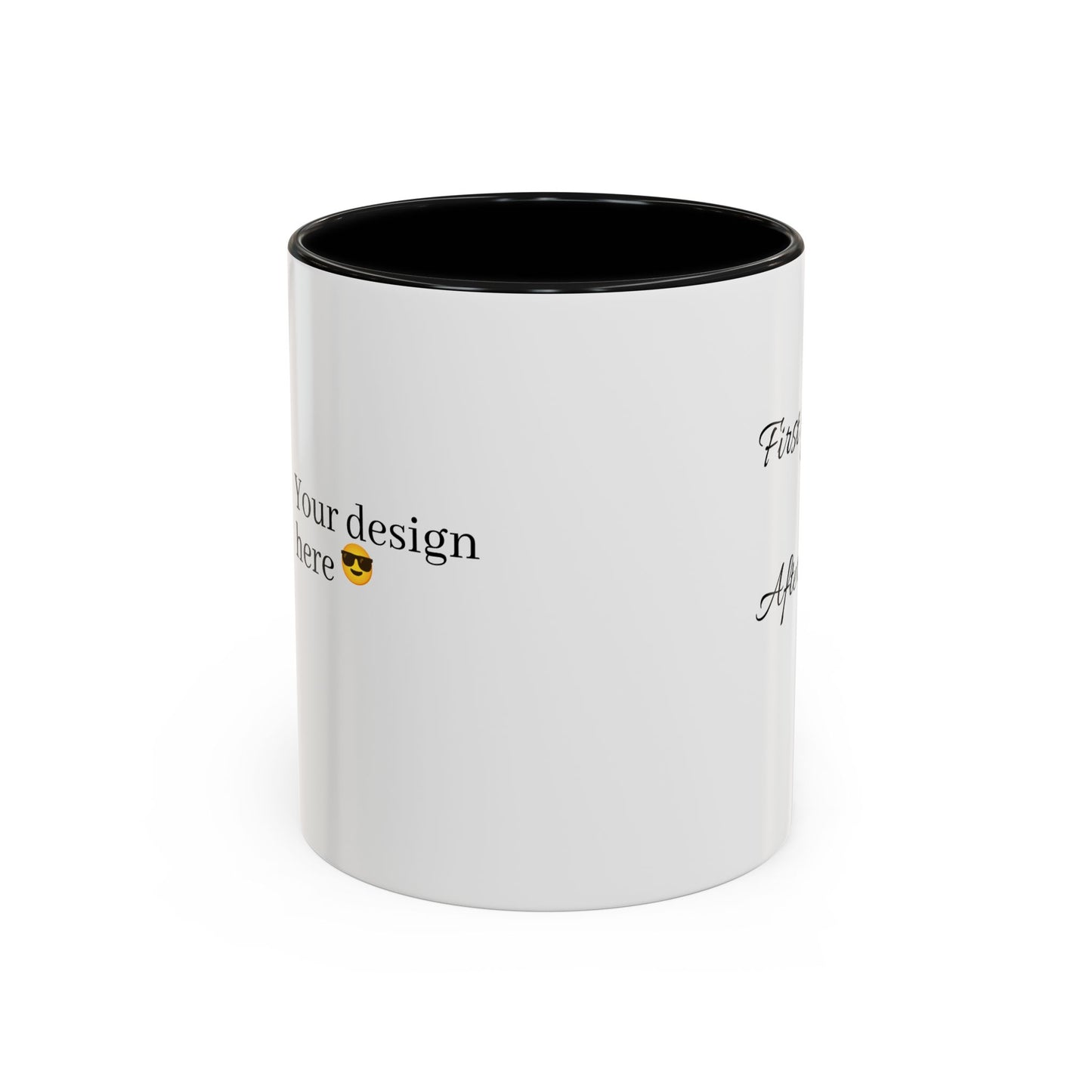 Inspirierende Akzent-Kaffeetasse - 'Zuerst du... Nach dem Kaffee' - Perfekt für Kaffeeliebhaber und tägliche Motivation