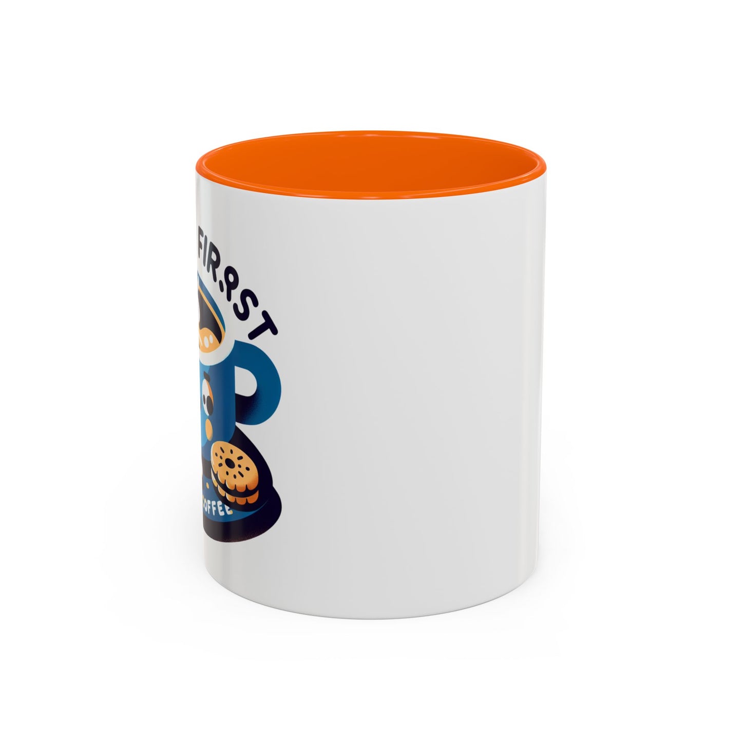 Mug à café amusant pour les amateurs de café - Design "Première Gorgée" (11/15oz)