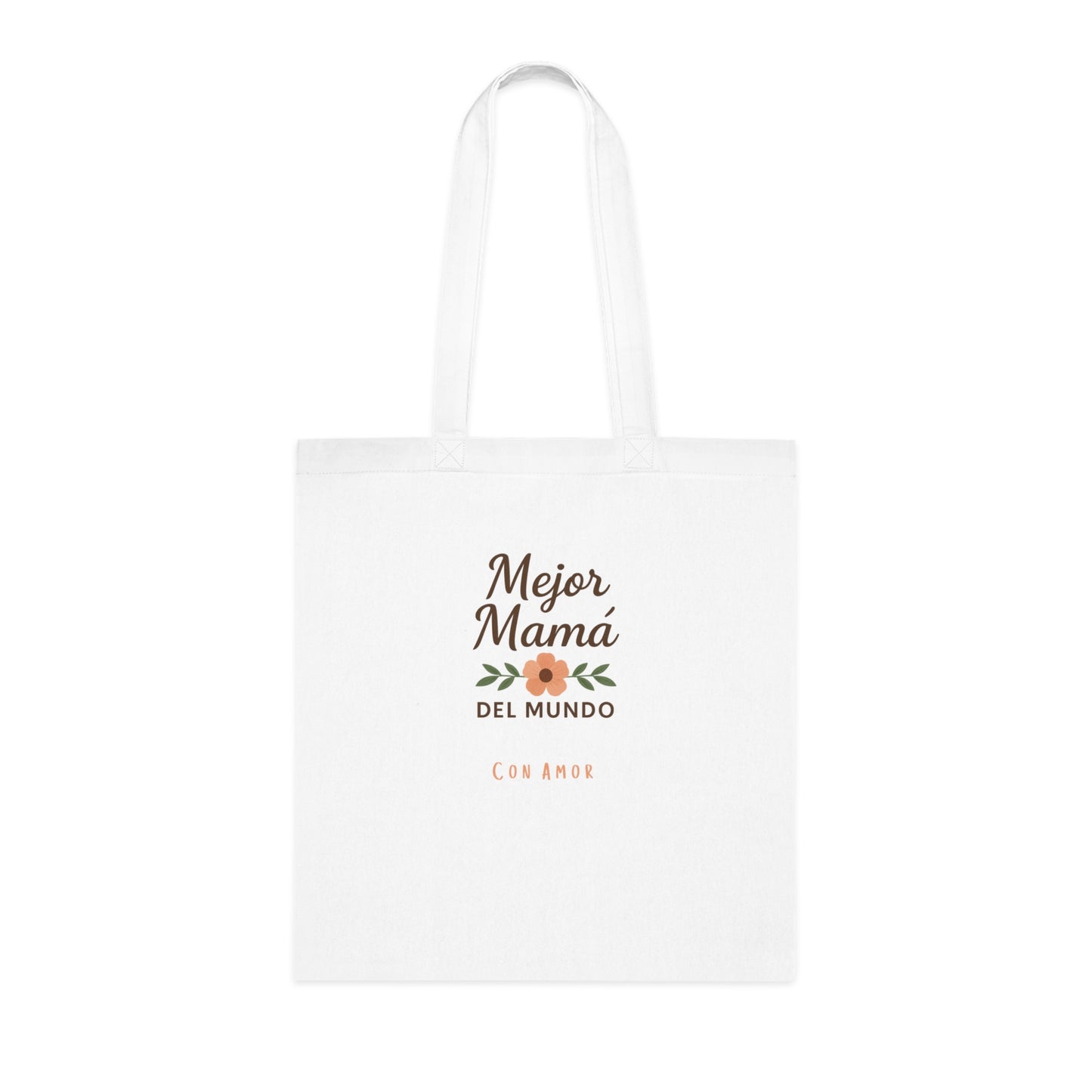 Best Mom Cotton Tote Bag | Floral Design | Perfect for Mother’s Day