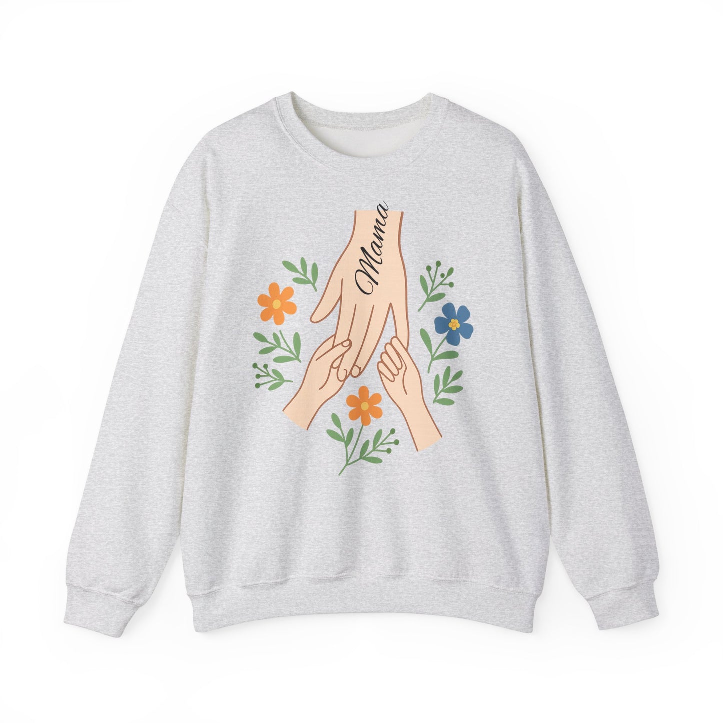 Personalized Mama Hands Crewneck Sweatshirt