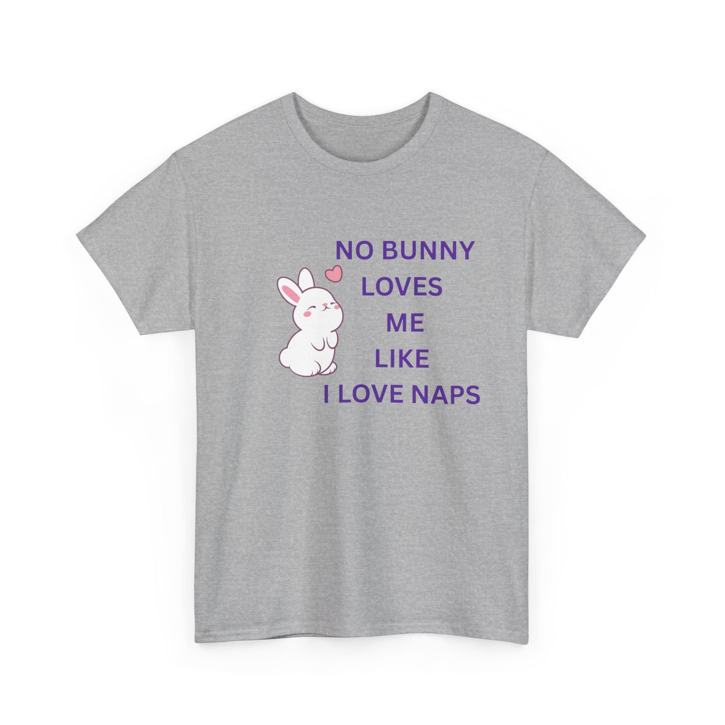 Funny Bunny Nap Lover Unisex Heavy Cotton Tee