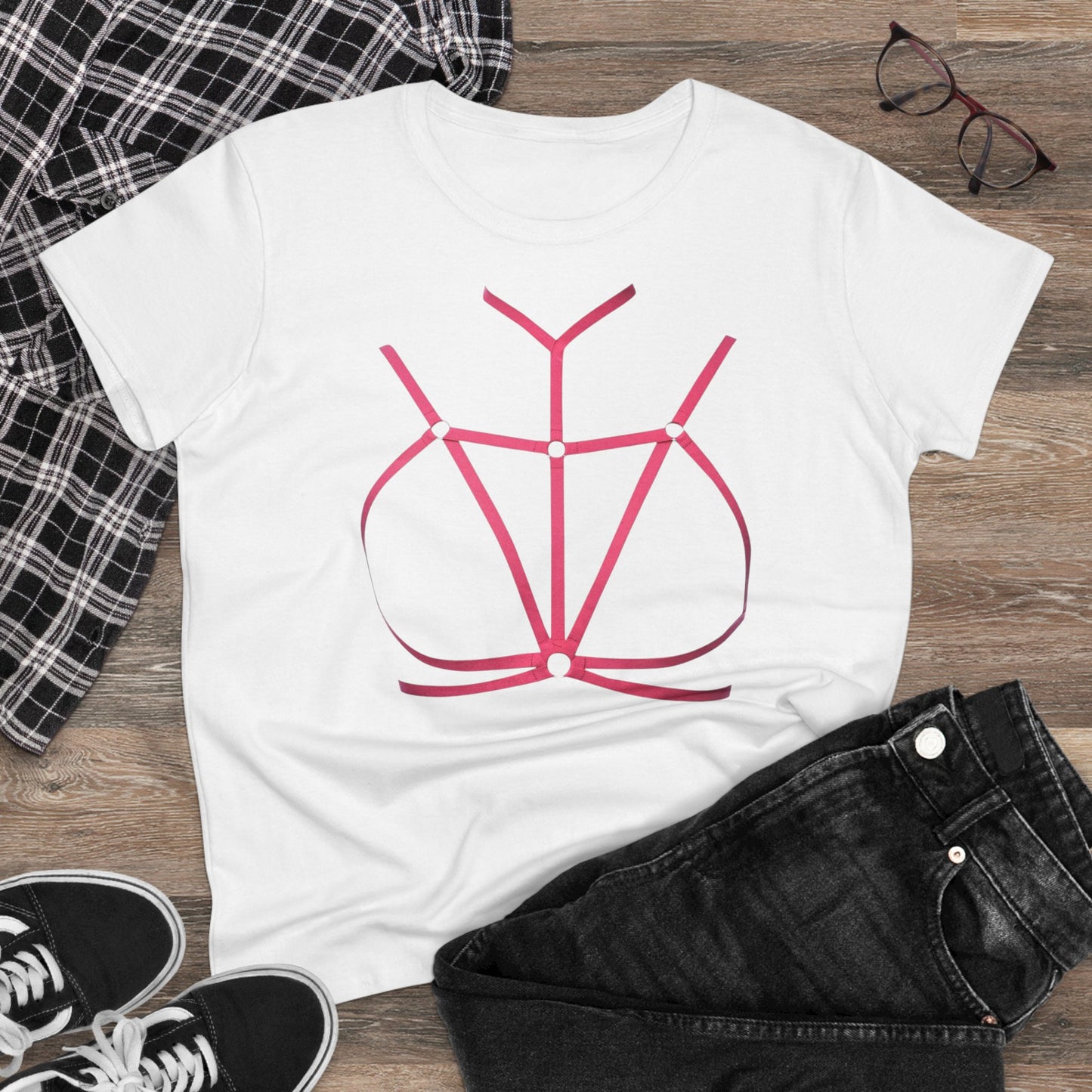 Damen T-Shirt Lässiges Baumwoll-Tee