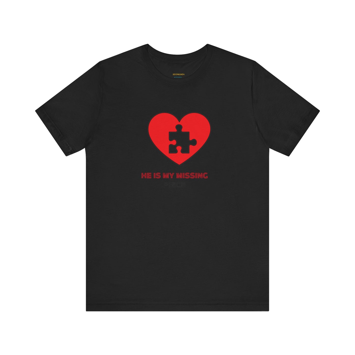 Weißes Unisex-Jersey-T-Shirt mit kurzen Ärmeln für Paare