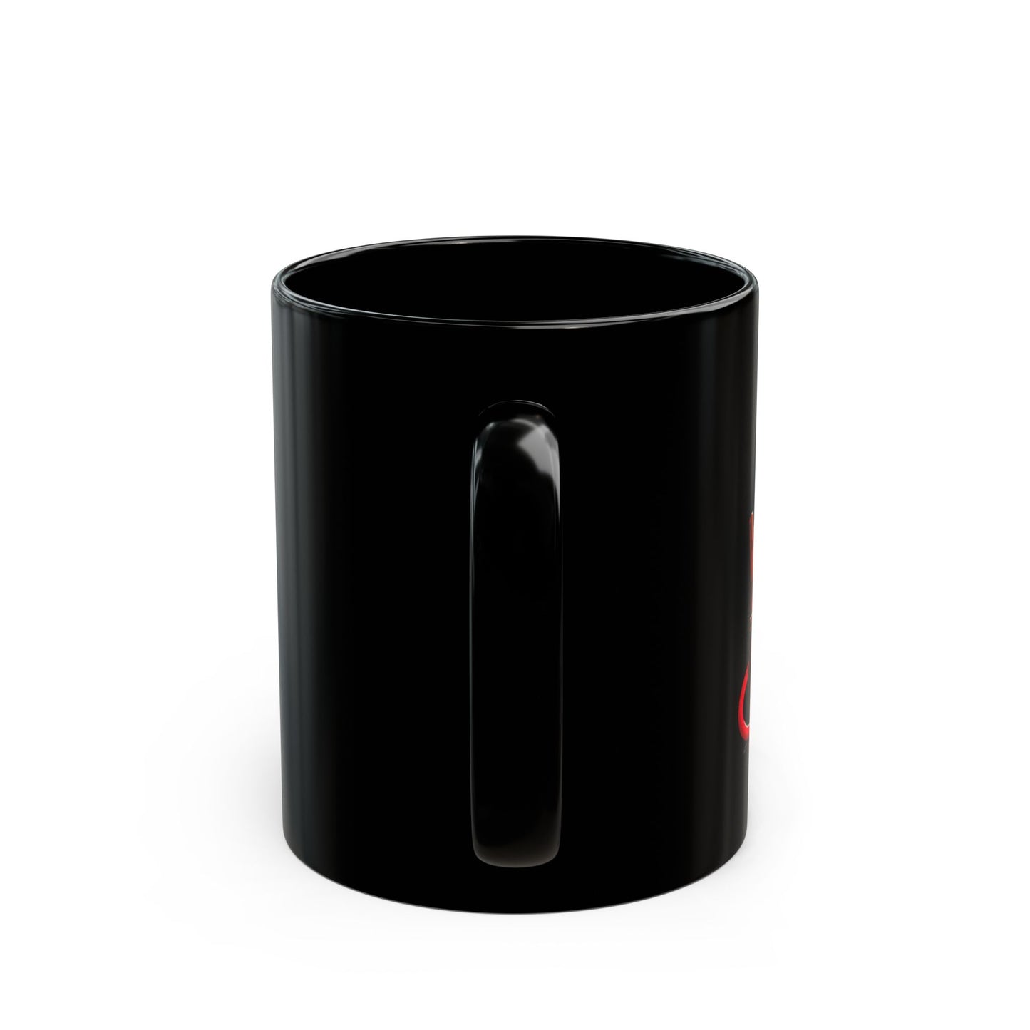 Tasse noire Devil Loves Coffee - Tasses à café amusantes de 11oz et 15oz pour les amateurs de café