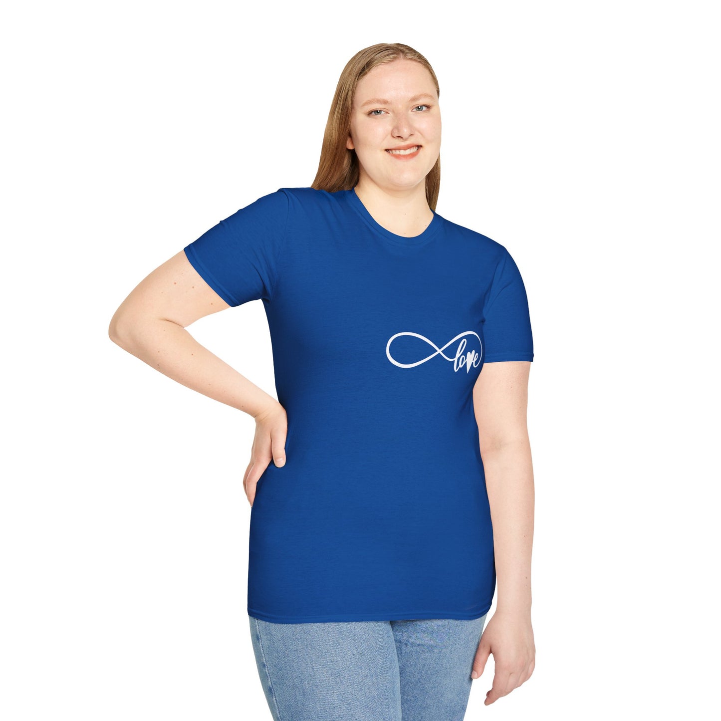 Schwarzes Unisex Softstyle Love T-Shirt