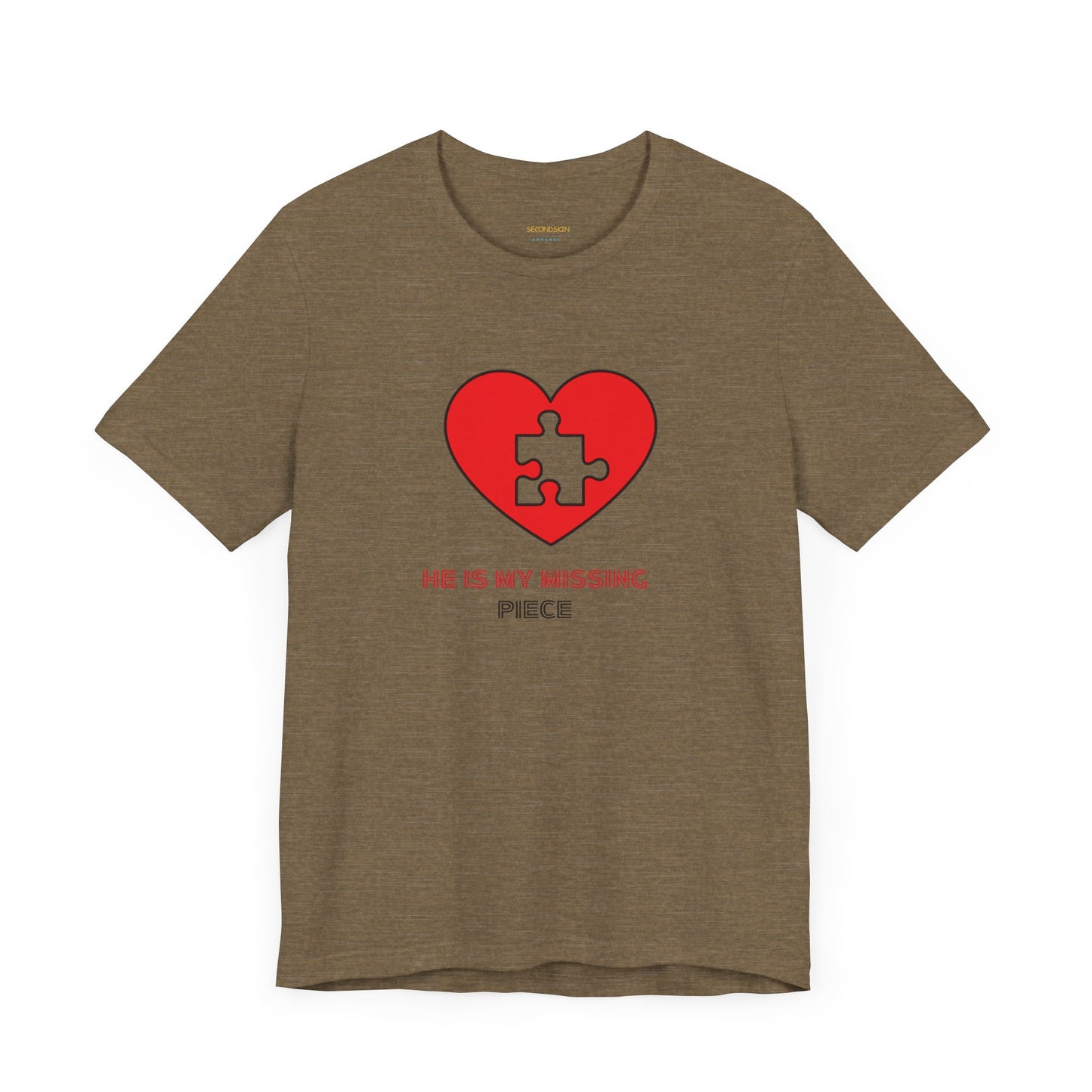 Weißes Unisex-Jersey-T-Shirt mit kurzen Ärmeln für Paare