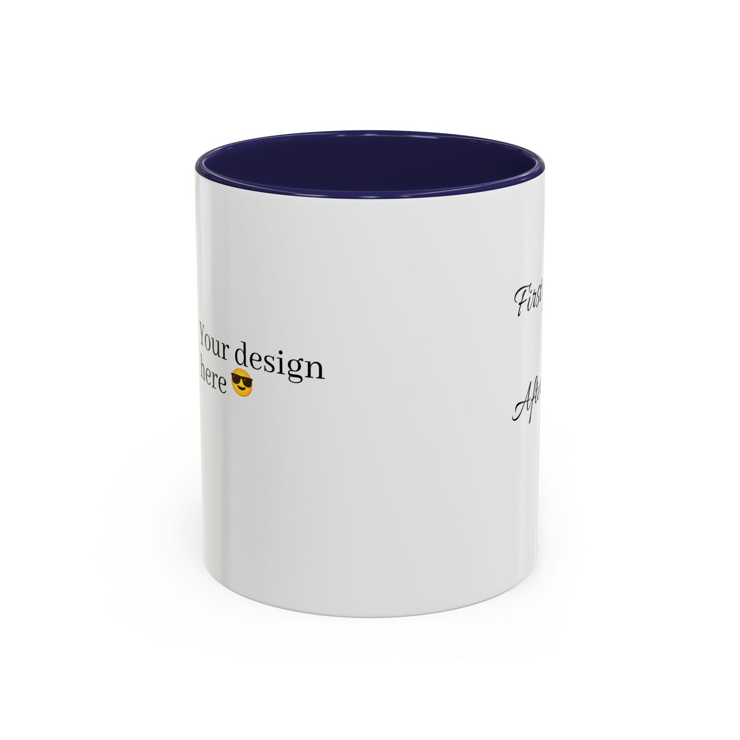 Inspirierende Akzent-Kaffeetasse - 'Zuerst du... Nach dem Kaffee' - Perfekt für Kaffeeliebhaber und tägliche Motivation