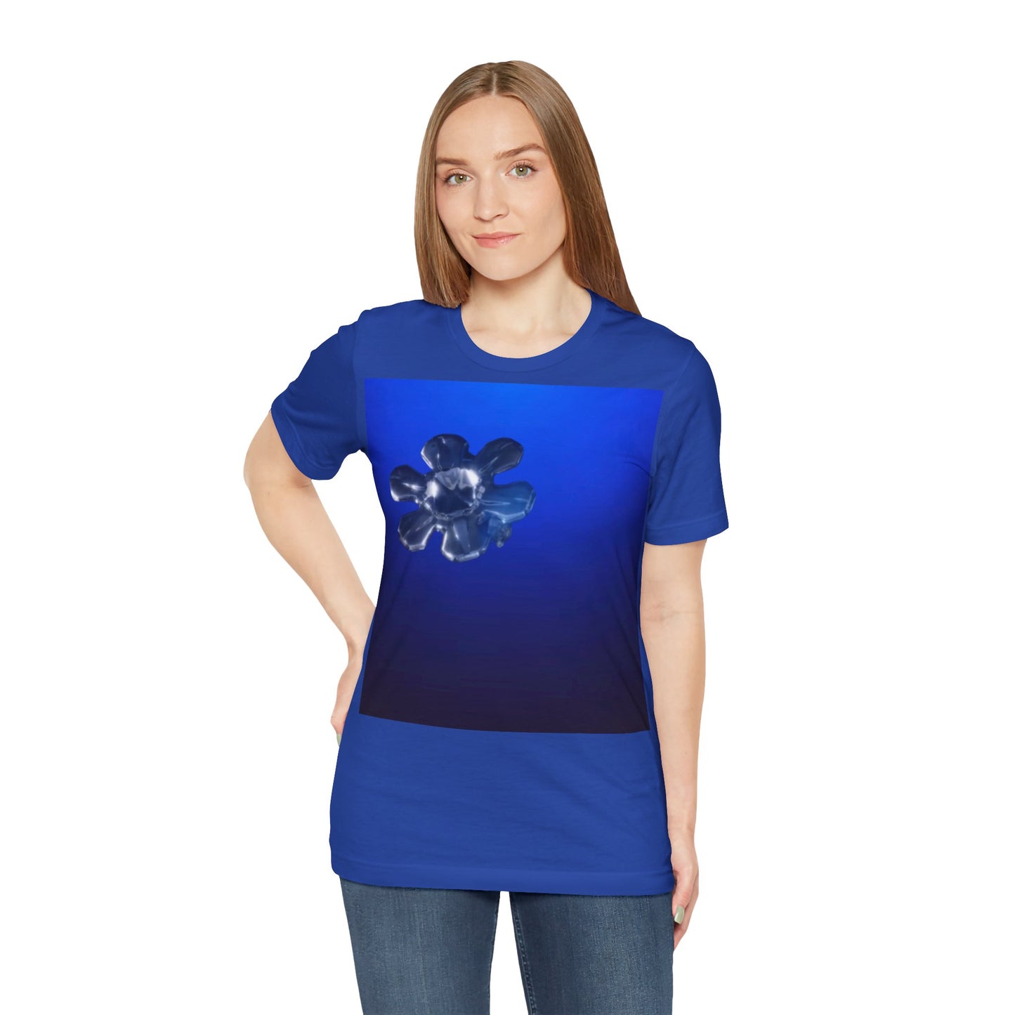 Blue Women’s  Jersey Short Sleeve organic cotton  Tee