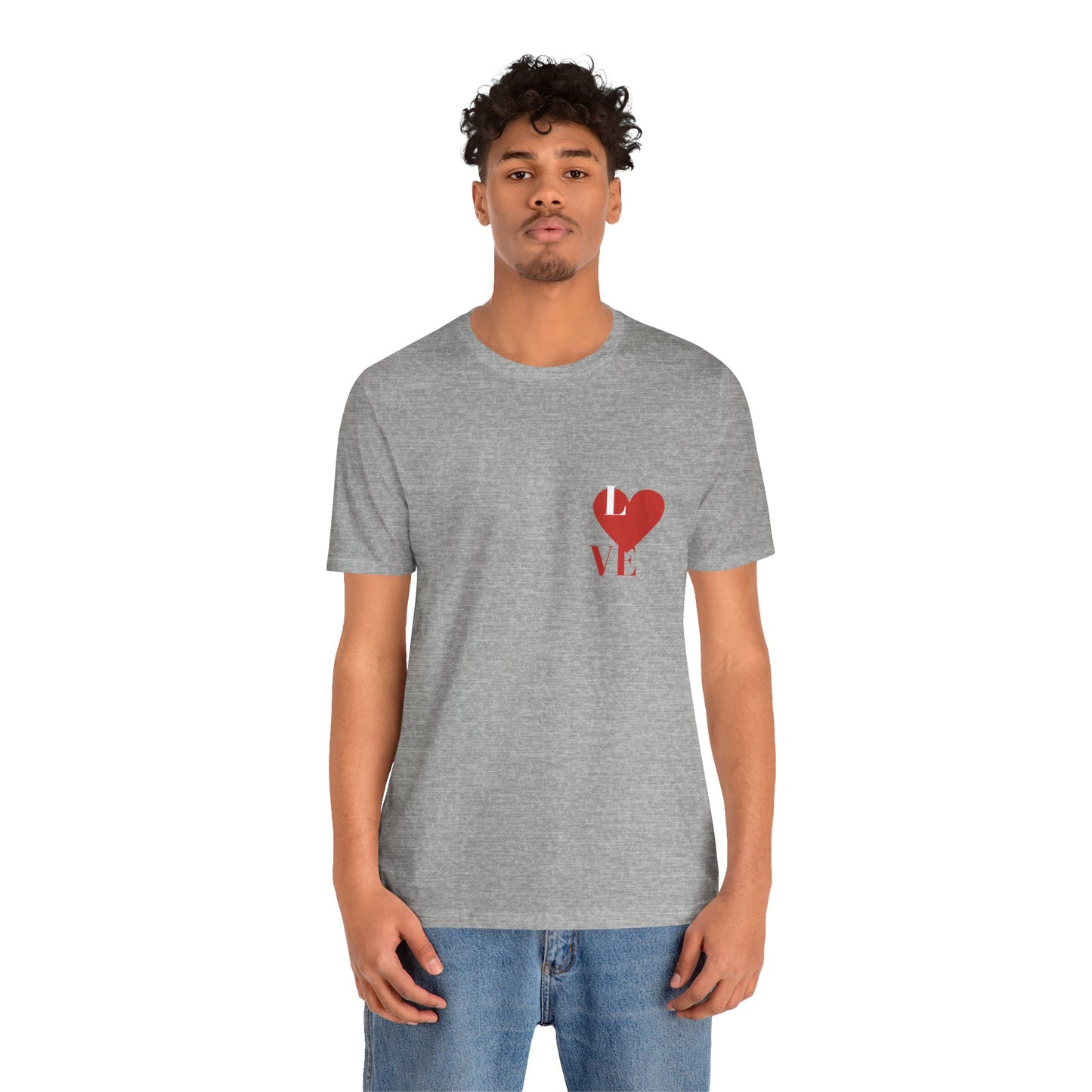 White Unisex Jersey Short Sleeve  Tee
