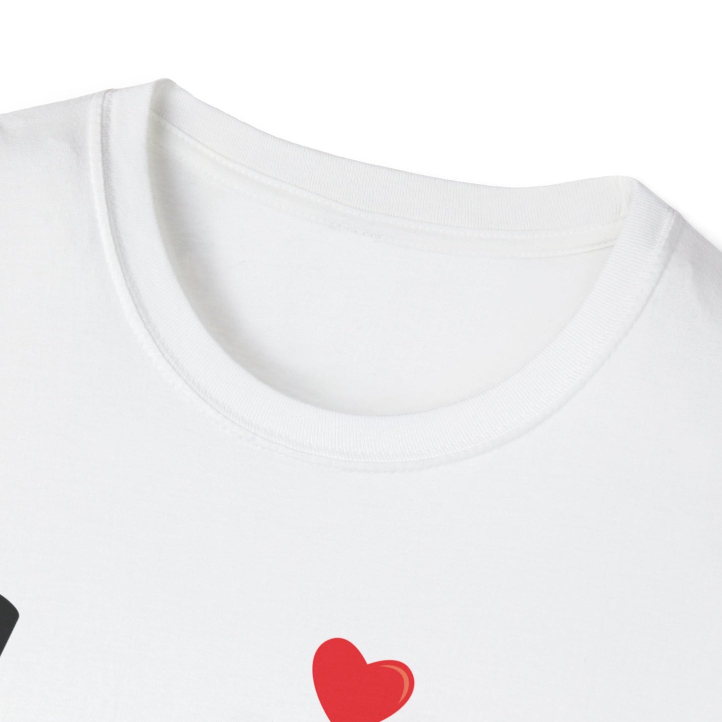 Weißes Unisex Softstyle Love T-Shirt