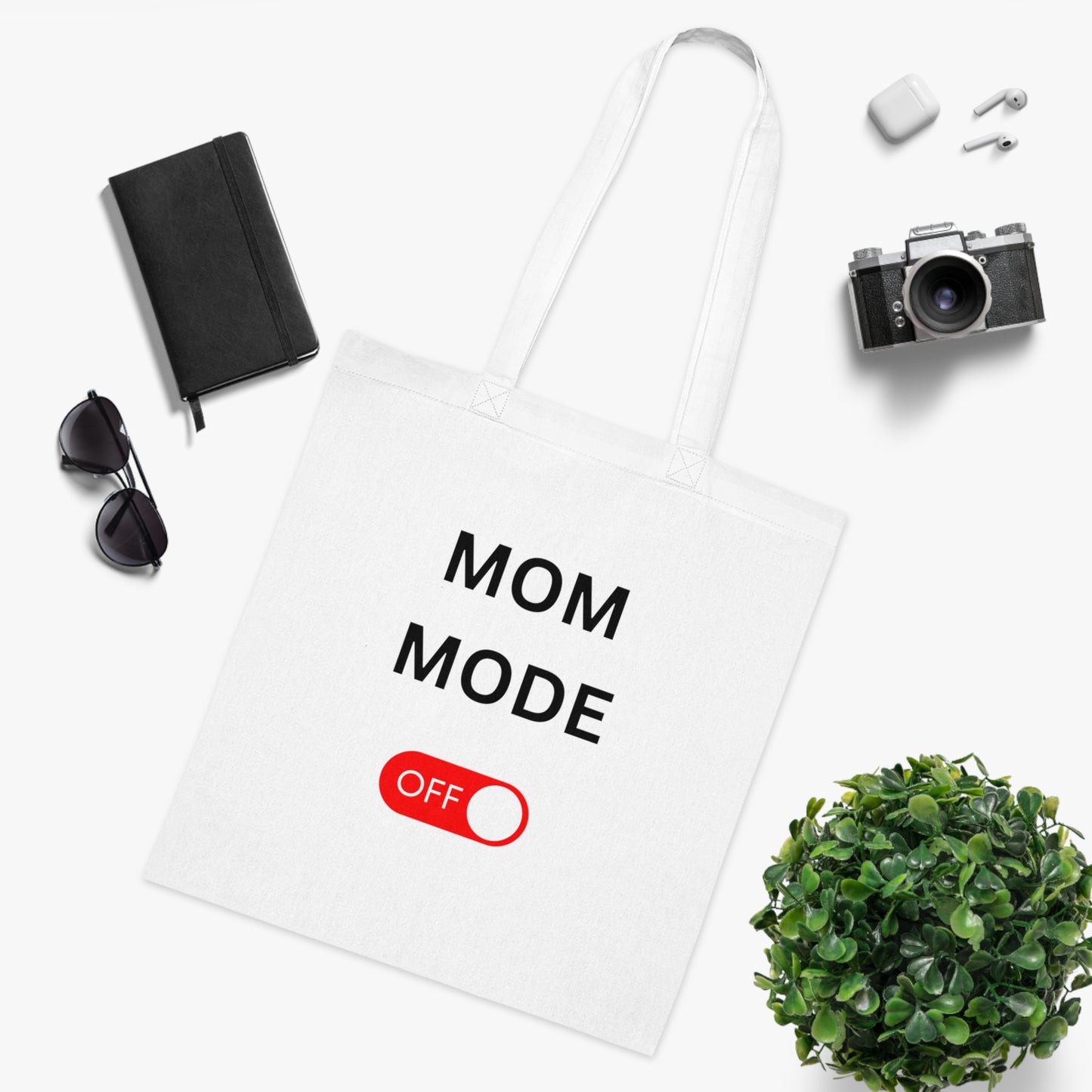 Mom Mode Off Cotton Tote Bag  gift for Mother’s Day Muttertag