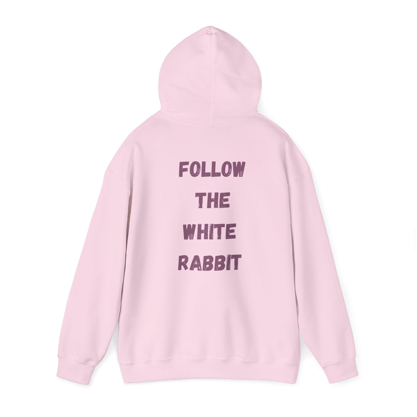Folge dem weißen Hasen Unisex Heavy Blend Hoodie