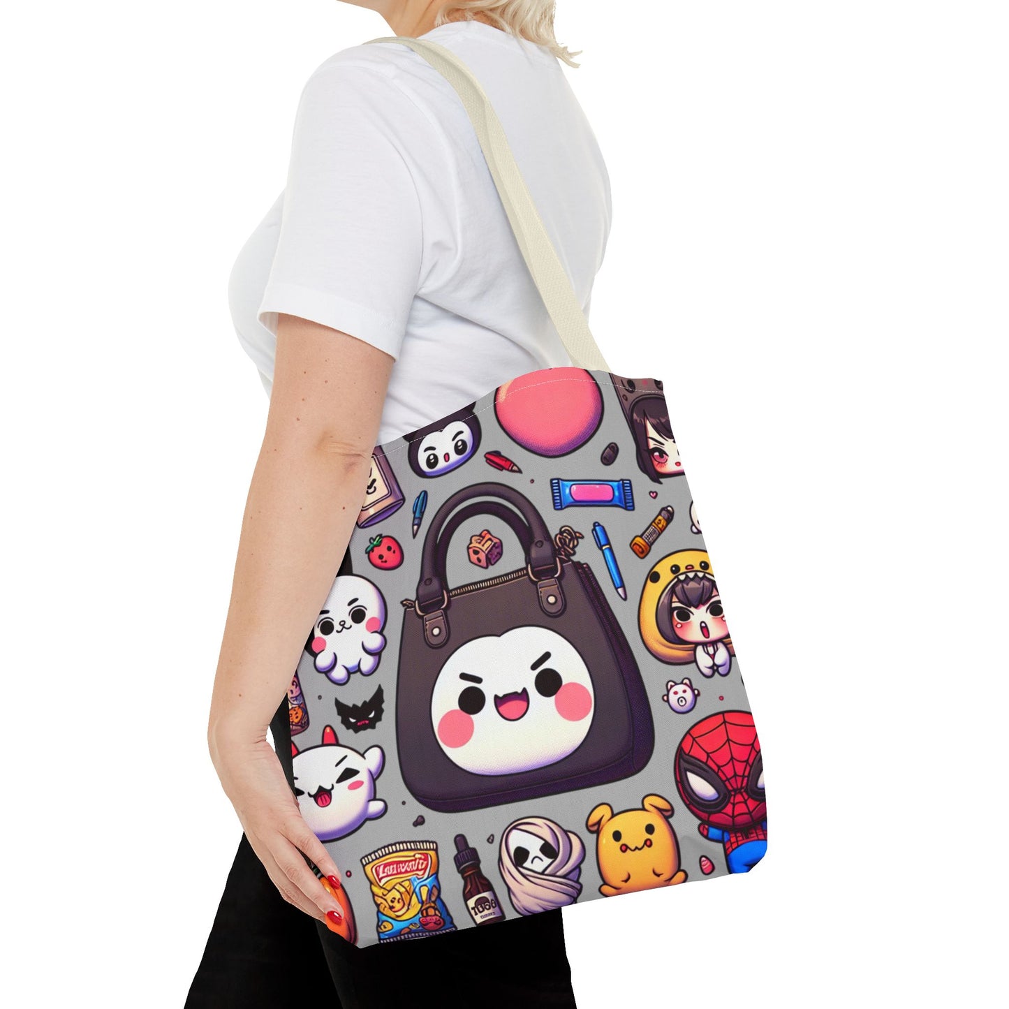Niedliche Kawaii Tragetasche mit verspielten Charakteren - Perfekt für den täglichen Gebrauch und Geschenke