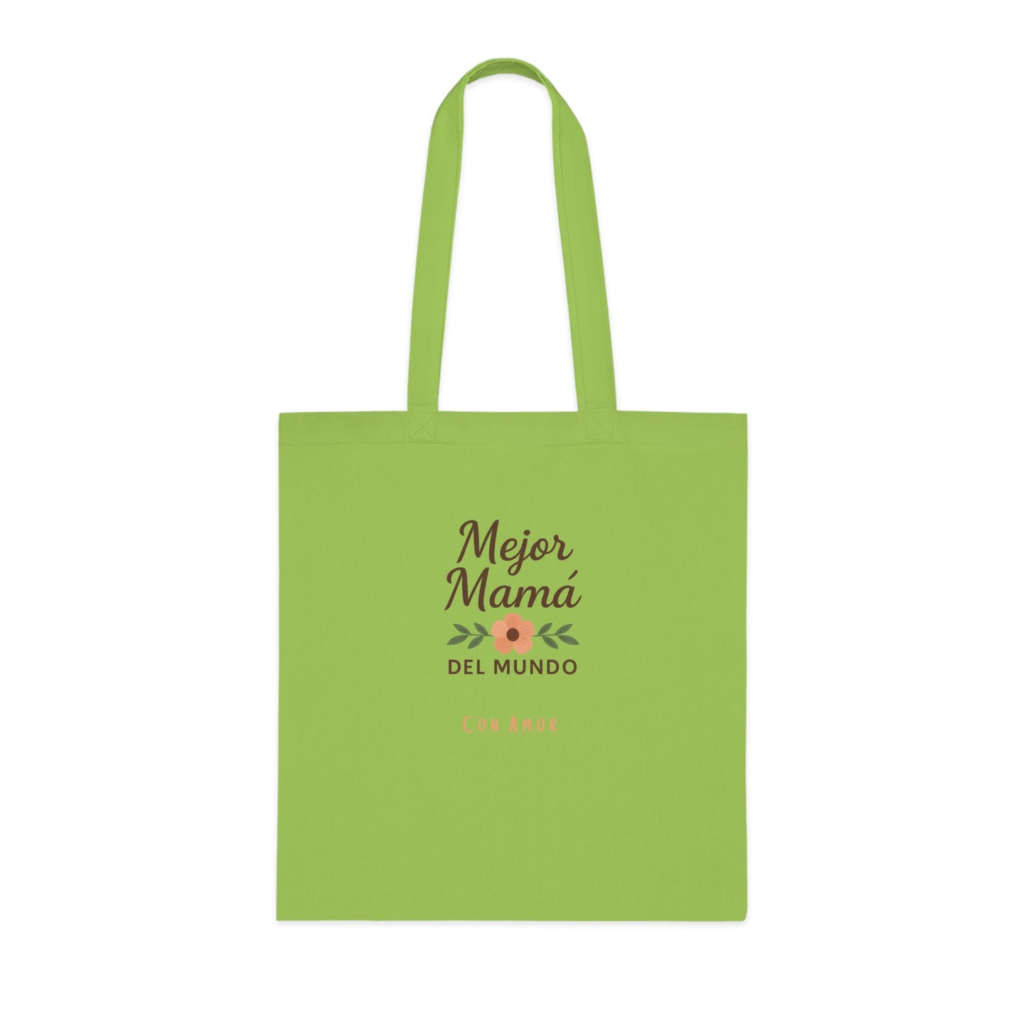 Best Mom Cotton Tote Bag | Floral Design | Perfect for Mother’s Day