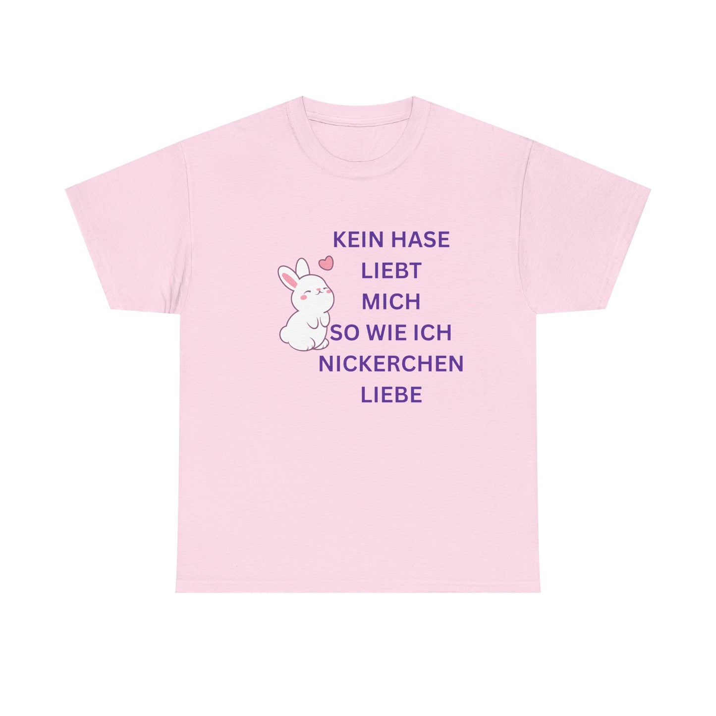Lustiges Unisex-T-Shirt mit Hasenliebe aus schwerer Baumwolle – perfekt für Frühlingsfeiern