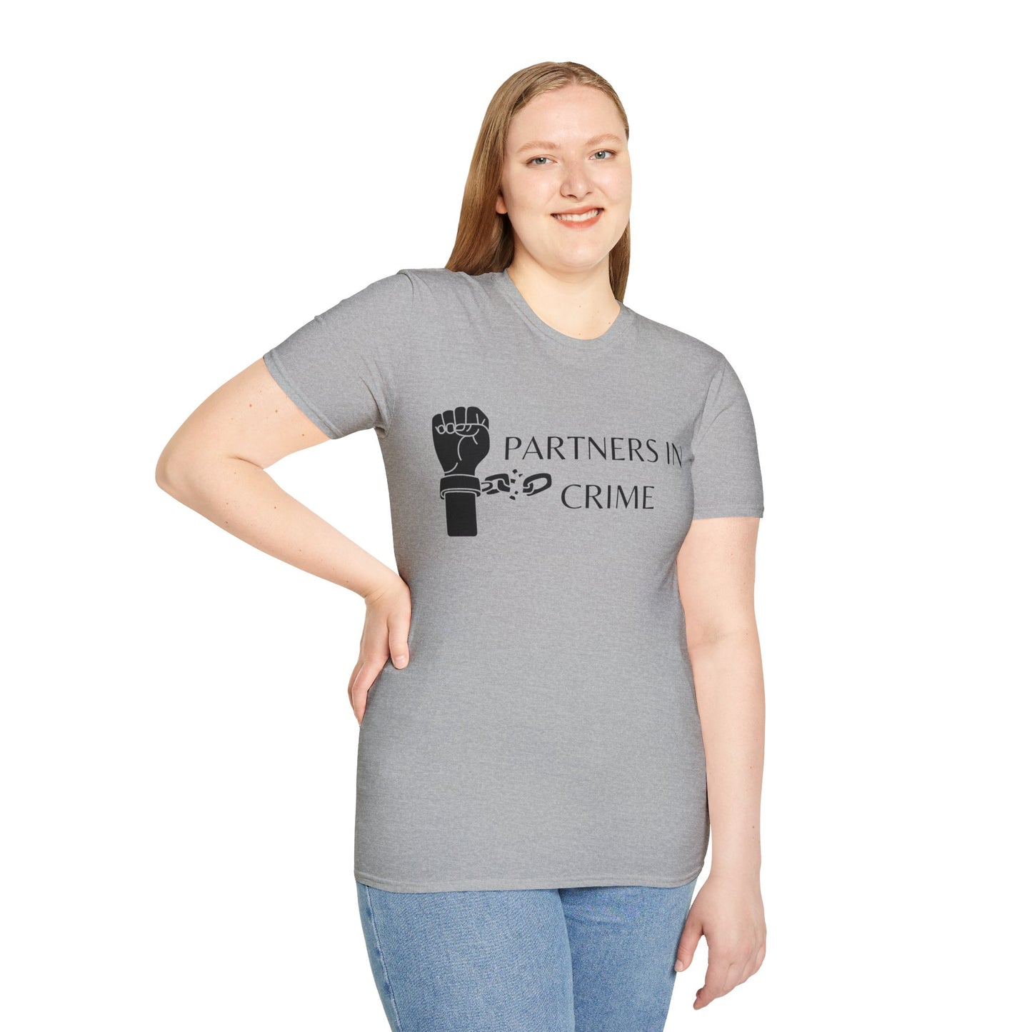 Weißes Unisex Softstyle Paar T-Shirt