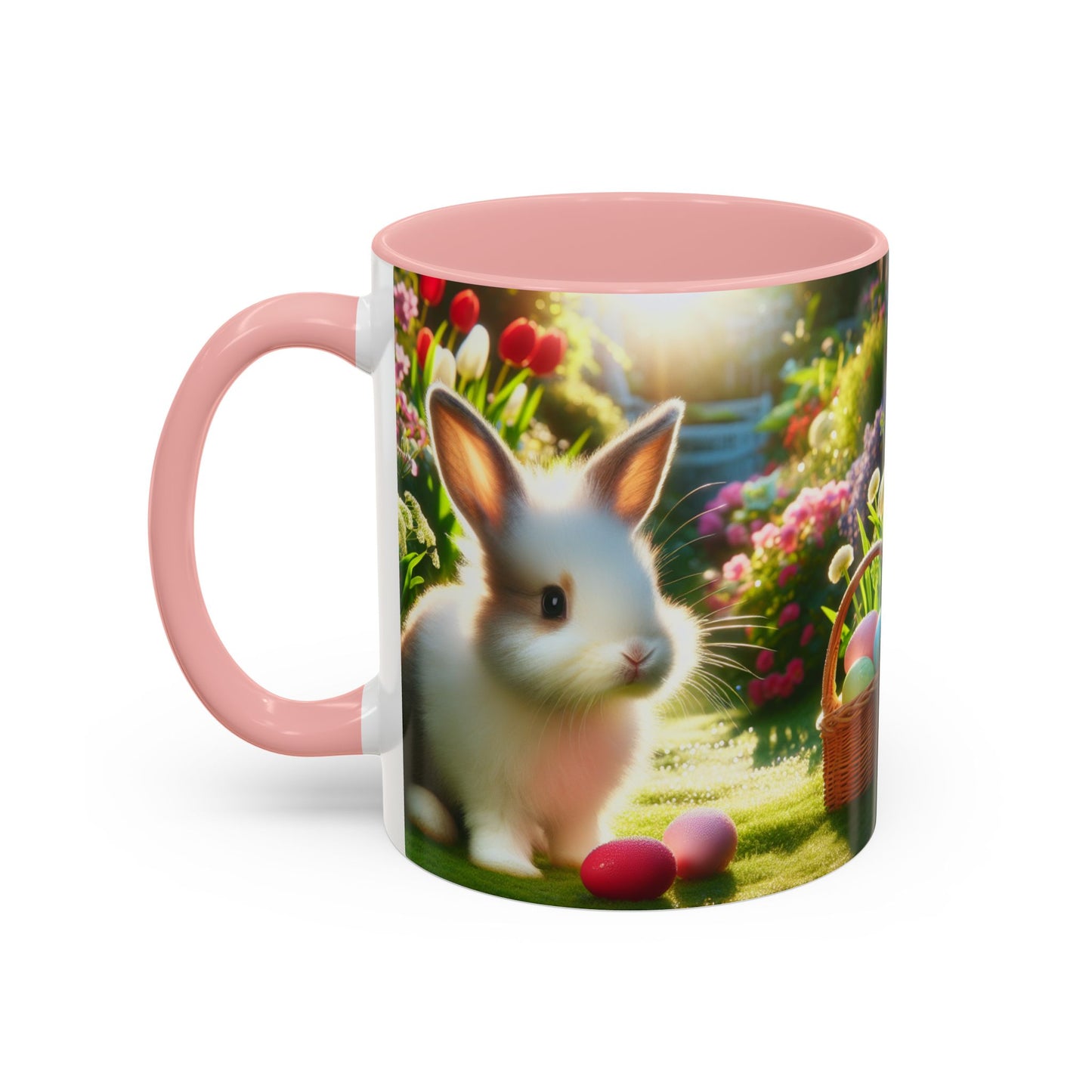 Happy Easter Accent Coffee Mug - 11 & 15oz - Perfect for Spring Celebrations