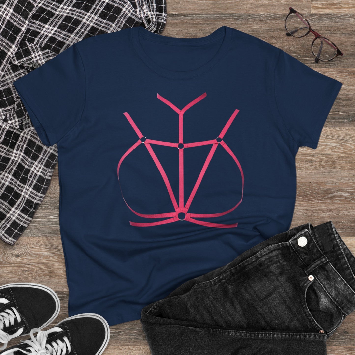 Damen T-Shirt Lässiges Baumwoll-Tee