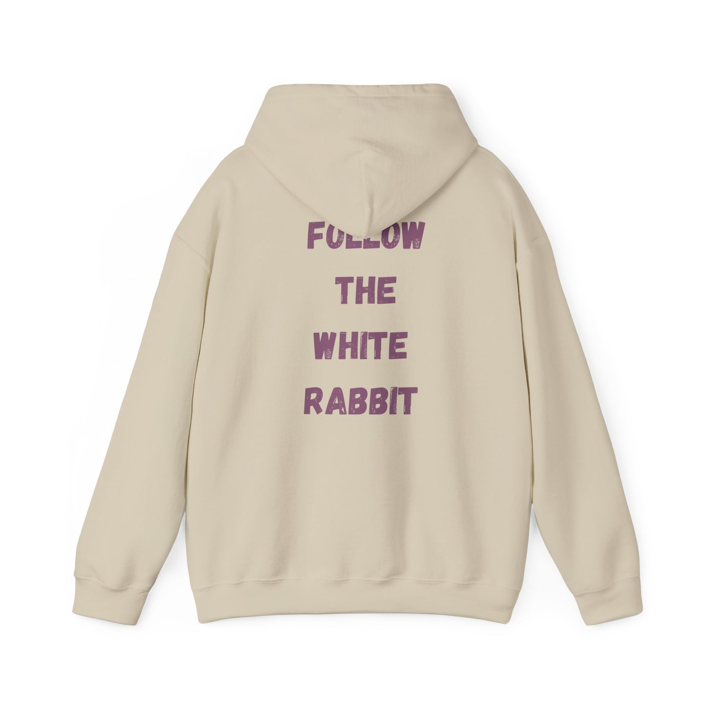 Folge dem weißen Hasen Unisex Heavy Blend Hoodie