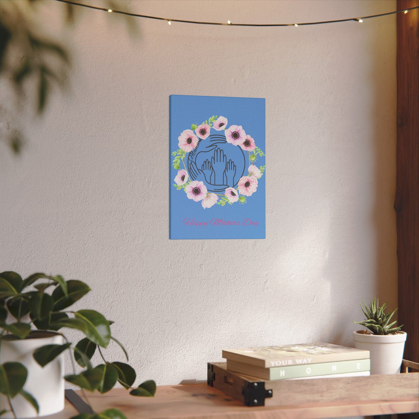 Canvas Wall Decor - Mother's Day Floral Spring gift