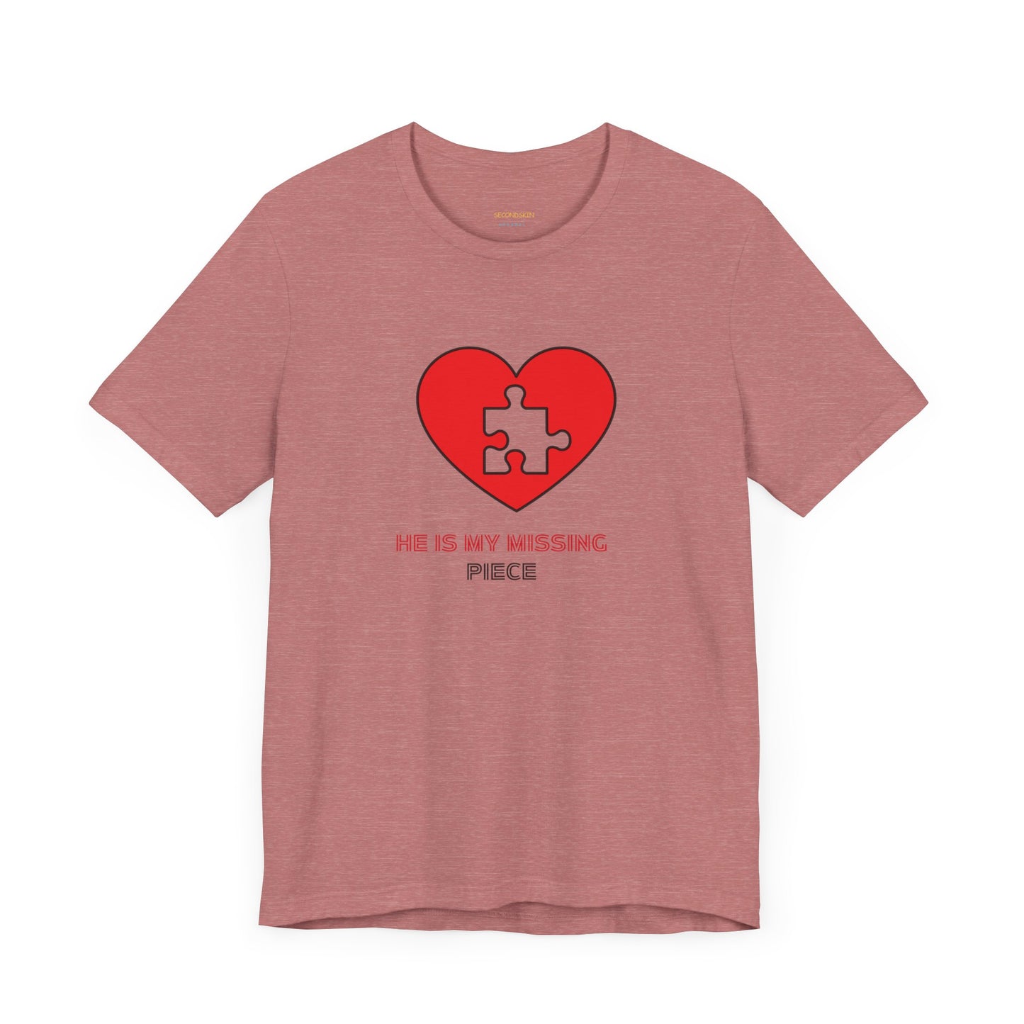 Weißes Unisex-Jersey-T-Shirt mit kurzen Ärmeln für Paare