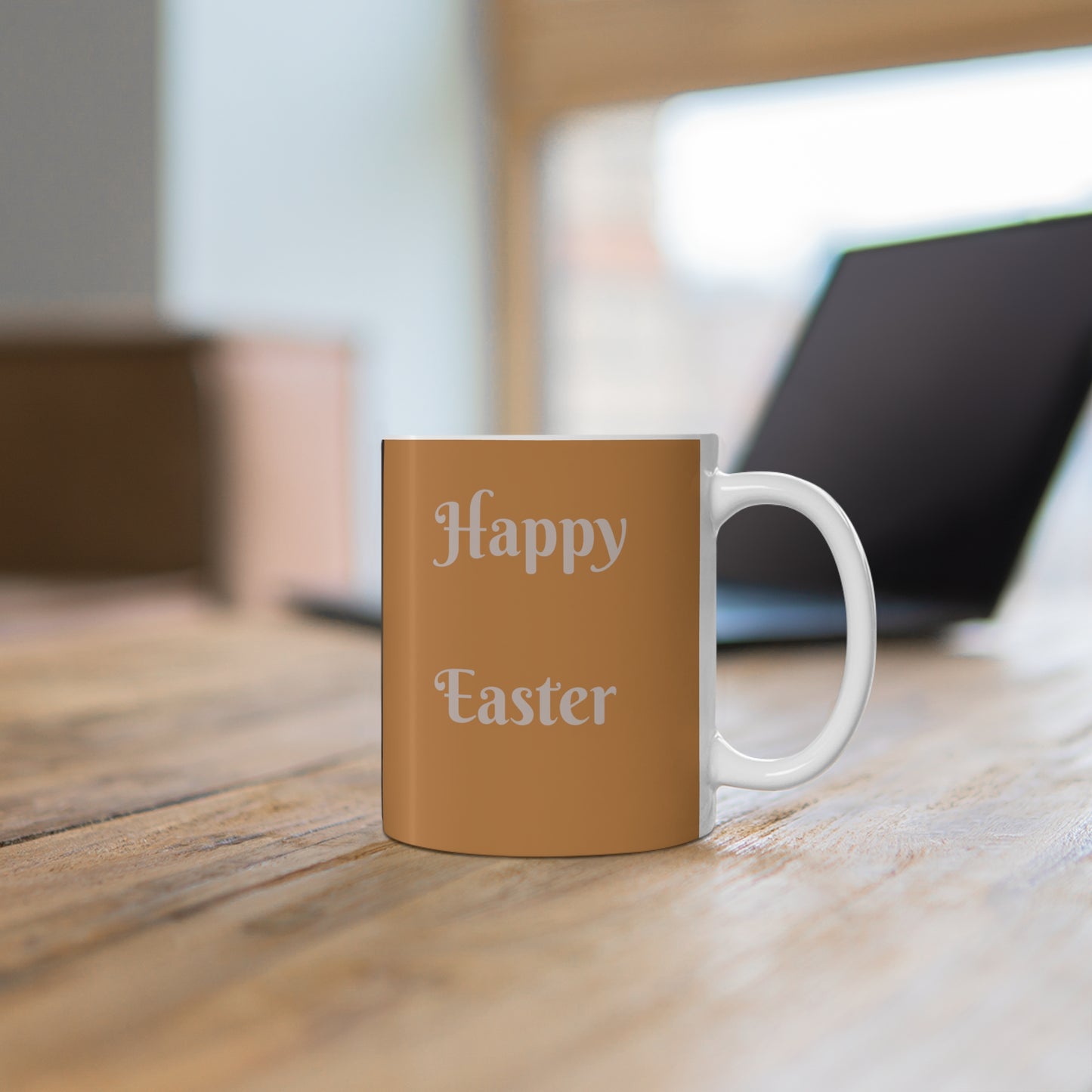 Easter Floral egg design  Ceramic Coffee Cups - 11oz & 15oz - Perfect for Spring Celebrations