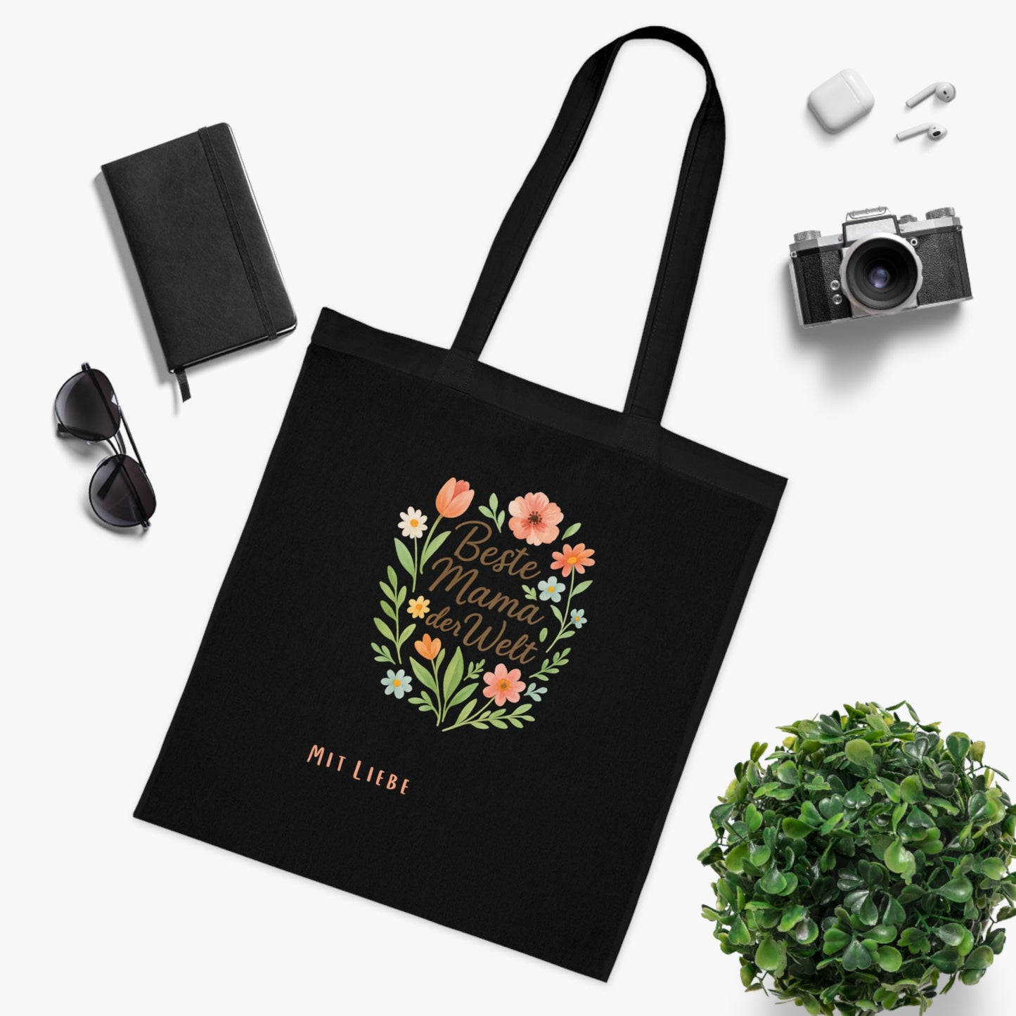 Personalized Mother's Day Cotton Tote Muttertag