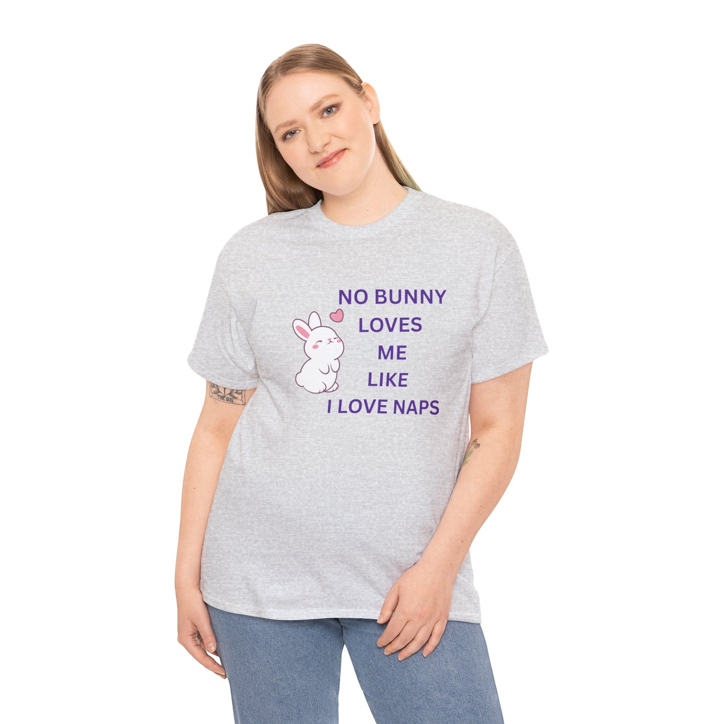 Funny Bunny Nap Lover Unisex Heavy Cotton Tee
