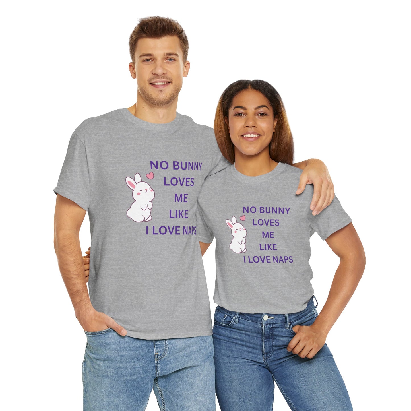 Funny Bunny Nap Lover Unisex Heavy Cotton Tee